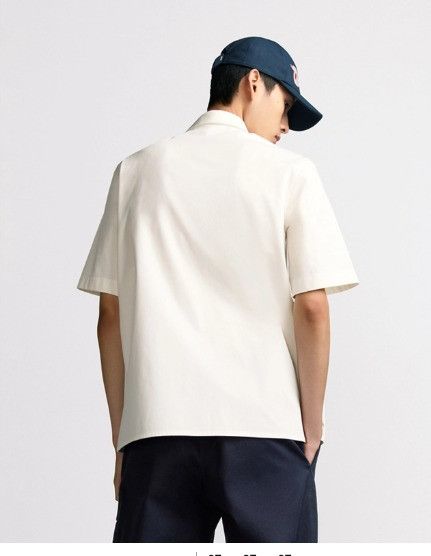Dior × Kaws o1w1db11025 393C532 Cotton Short-sleeved Shirt Off-White Size US XL / EU 56 / 4 - 4 Thumbnail