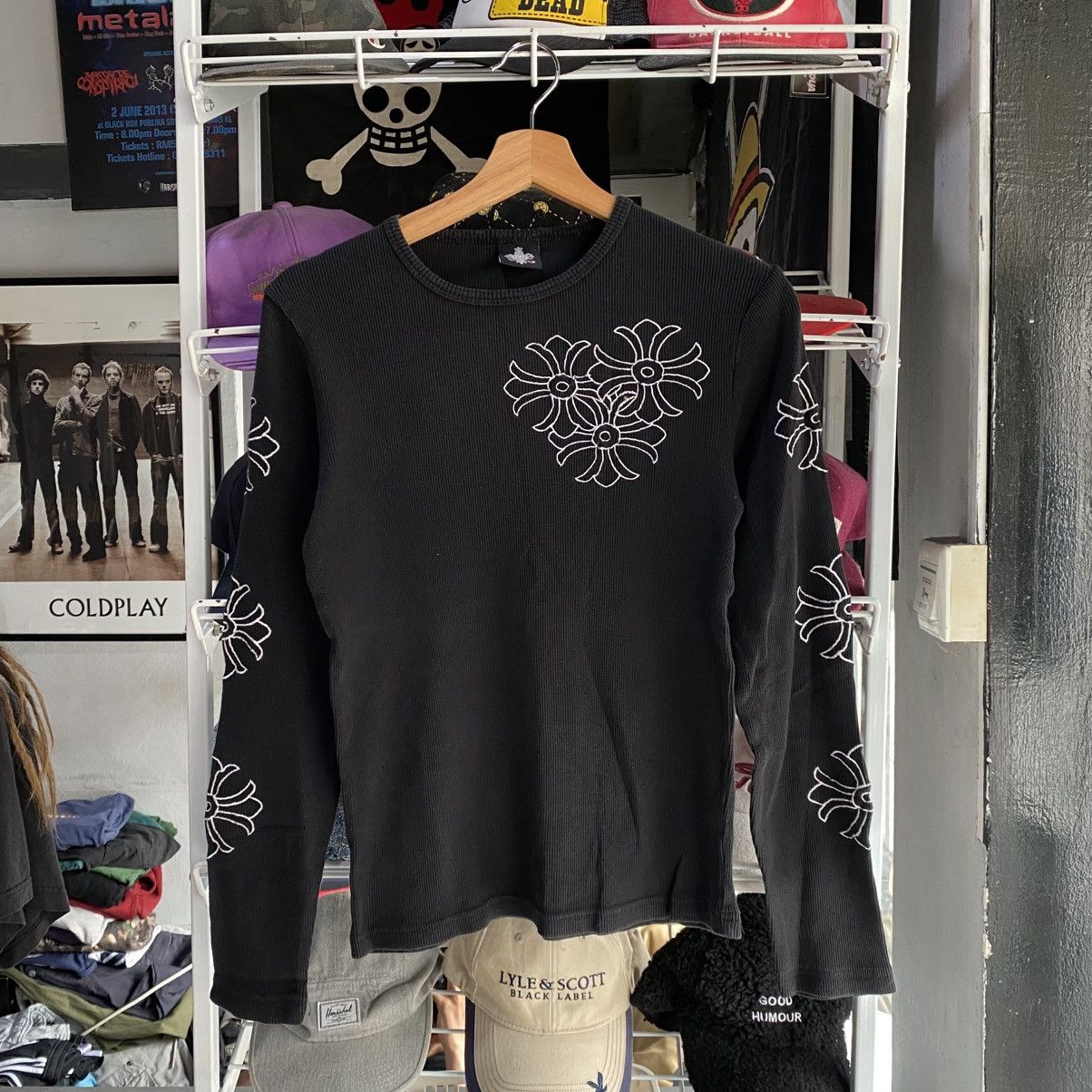 Japanese Brand Bodymaker Cross Logo Inspired Chrome Hearts Longsleeve tee Size US XS / EU 42 / 0 - 1 Thumbnail