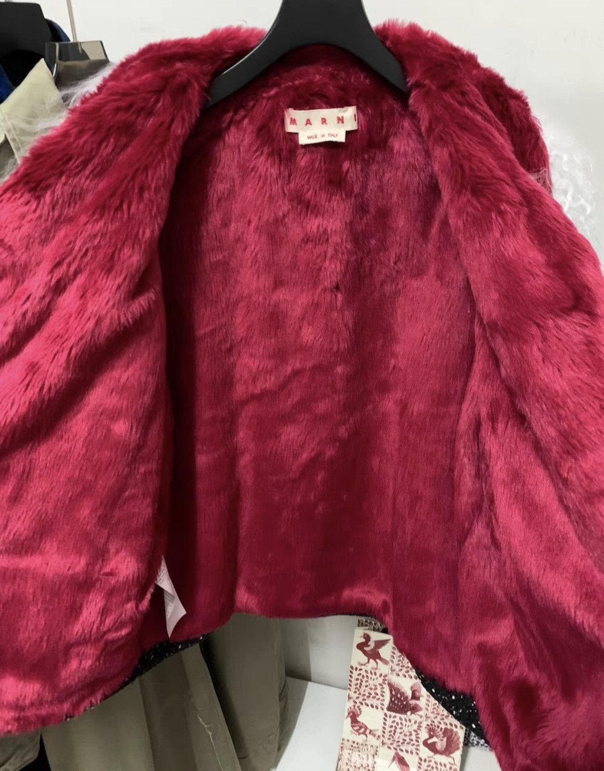 Marni [MARNI] AW21 Magenta Heavyweight Wool Coat Size US L / EU 52-54 / 3 - 2 Thumbnail
