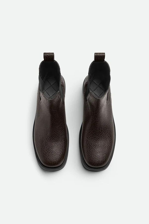 Bottega Veneta o1s1rm0426 Leather Ankle Boots in Brown Size US 9 / EU 42 - 4 Thumbnail