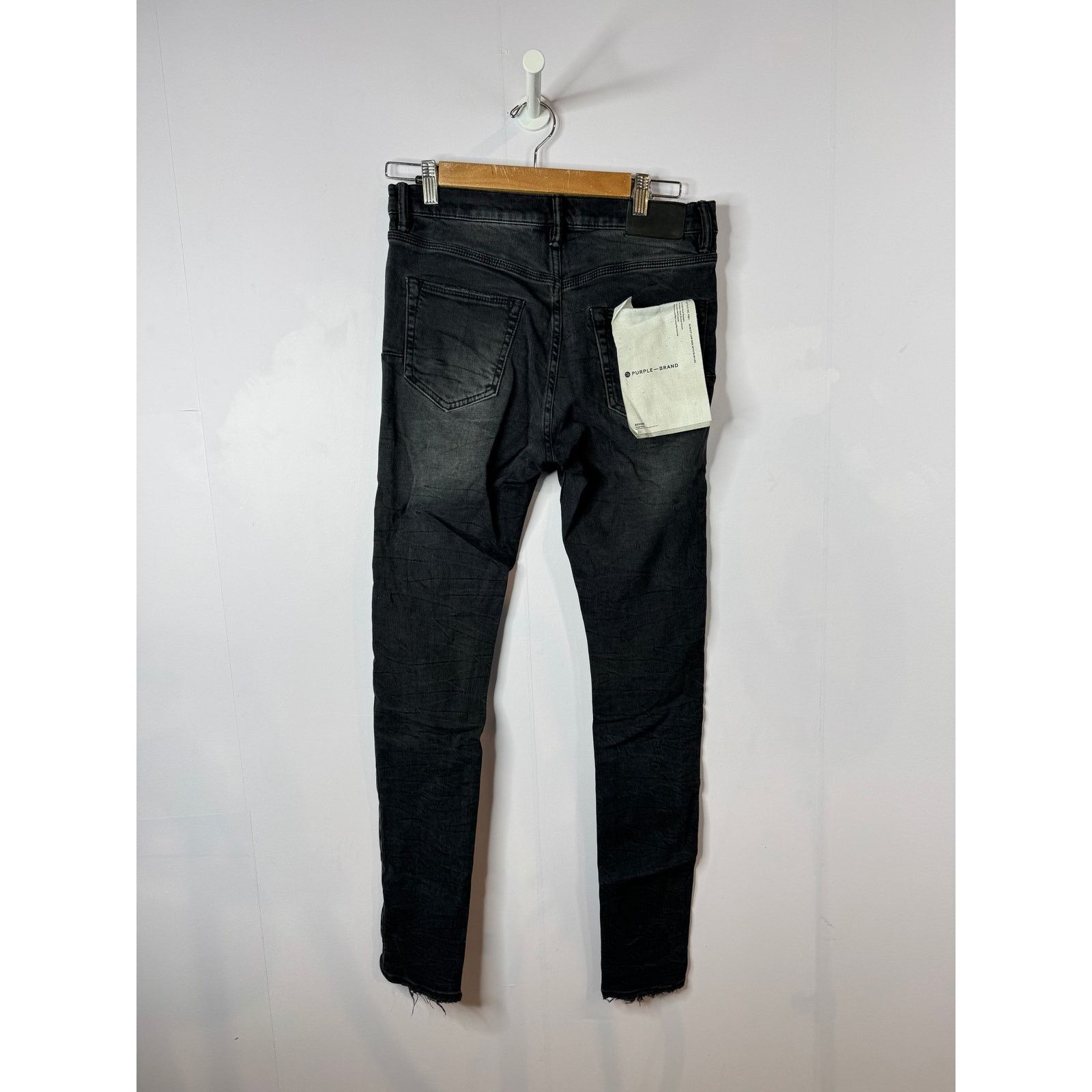 Rta Purple Brand Light Wash Black Jeans Size US 29 - 2 Thumbnail