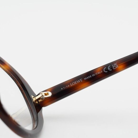 Loewe Loewe LW50077I 052 Eyeglasses Havana 52mm Round Frame Size ONE SIZE - 8 Thumbnail