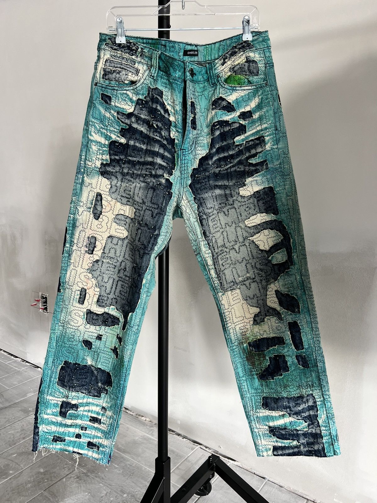 Embellish NYC Perseus Japanese Boro Denim Size US 32 / EU 48 - 2 Thumbnail