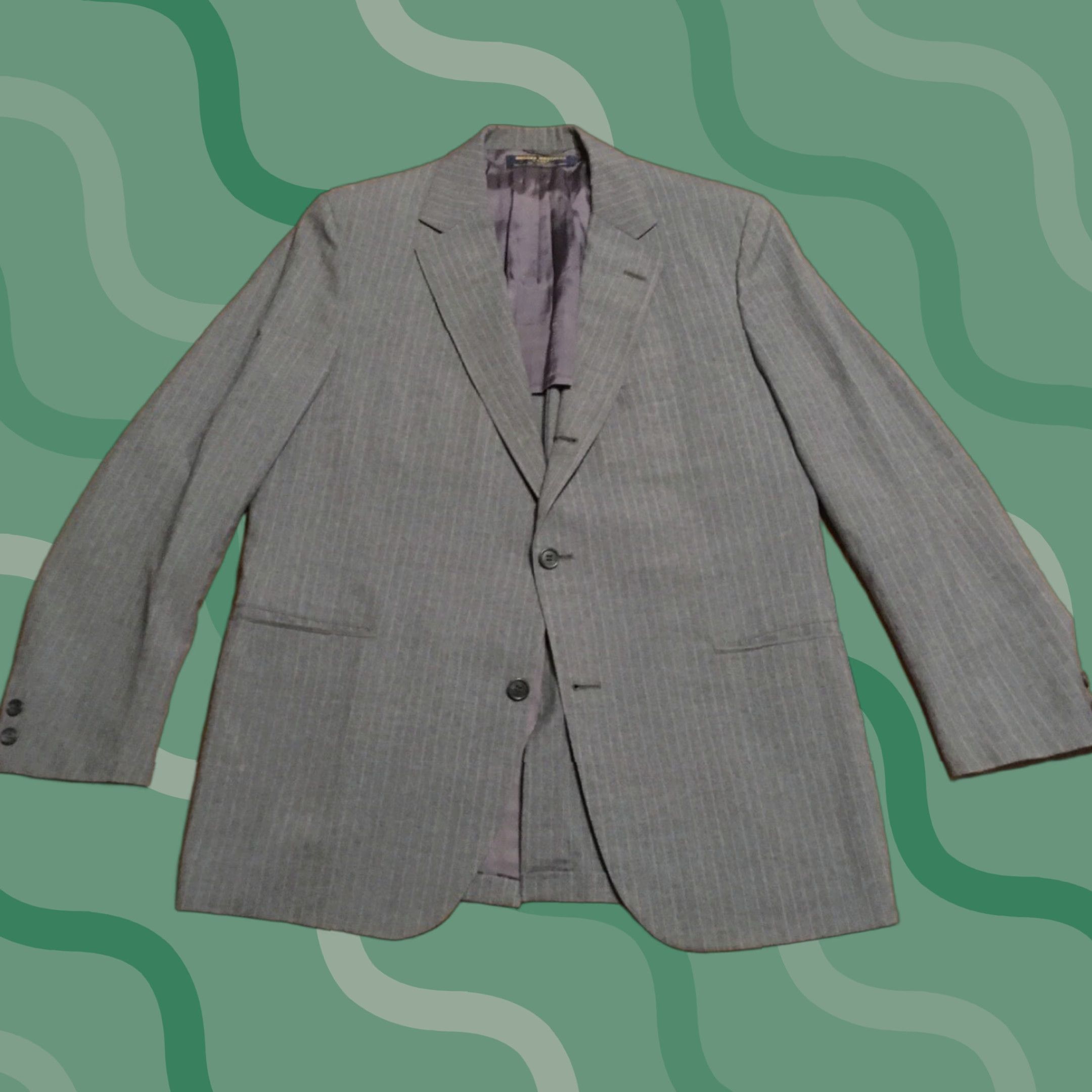Brooks Brothers Brooks Brothers “346” Blazer Grey With Pinstripes Size 40 Regular Blazer Mens 40 Regular Gray Pinstripe Size 40R - 1 Thumbnail