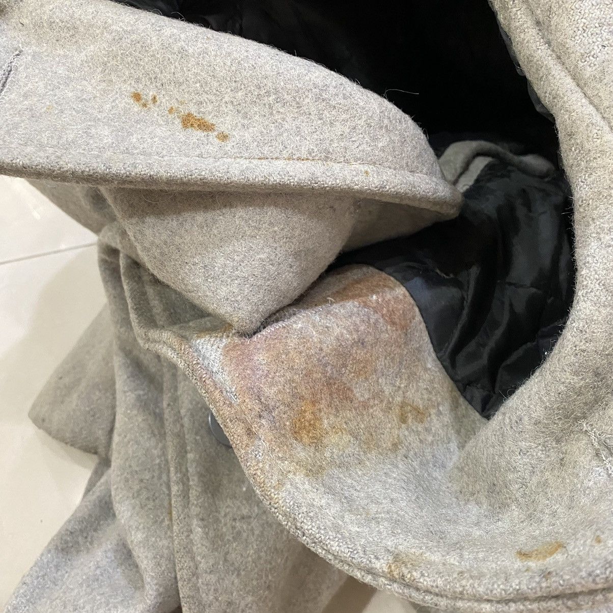Schott 🔥VTG SCHOTT U.S. 740N PEA COAT GREY WOOL JACKET Size US S / EU 44-46 / 1 - 9 Thumbnail