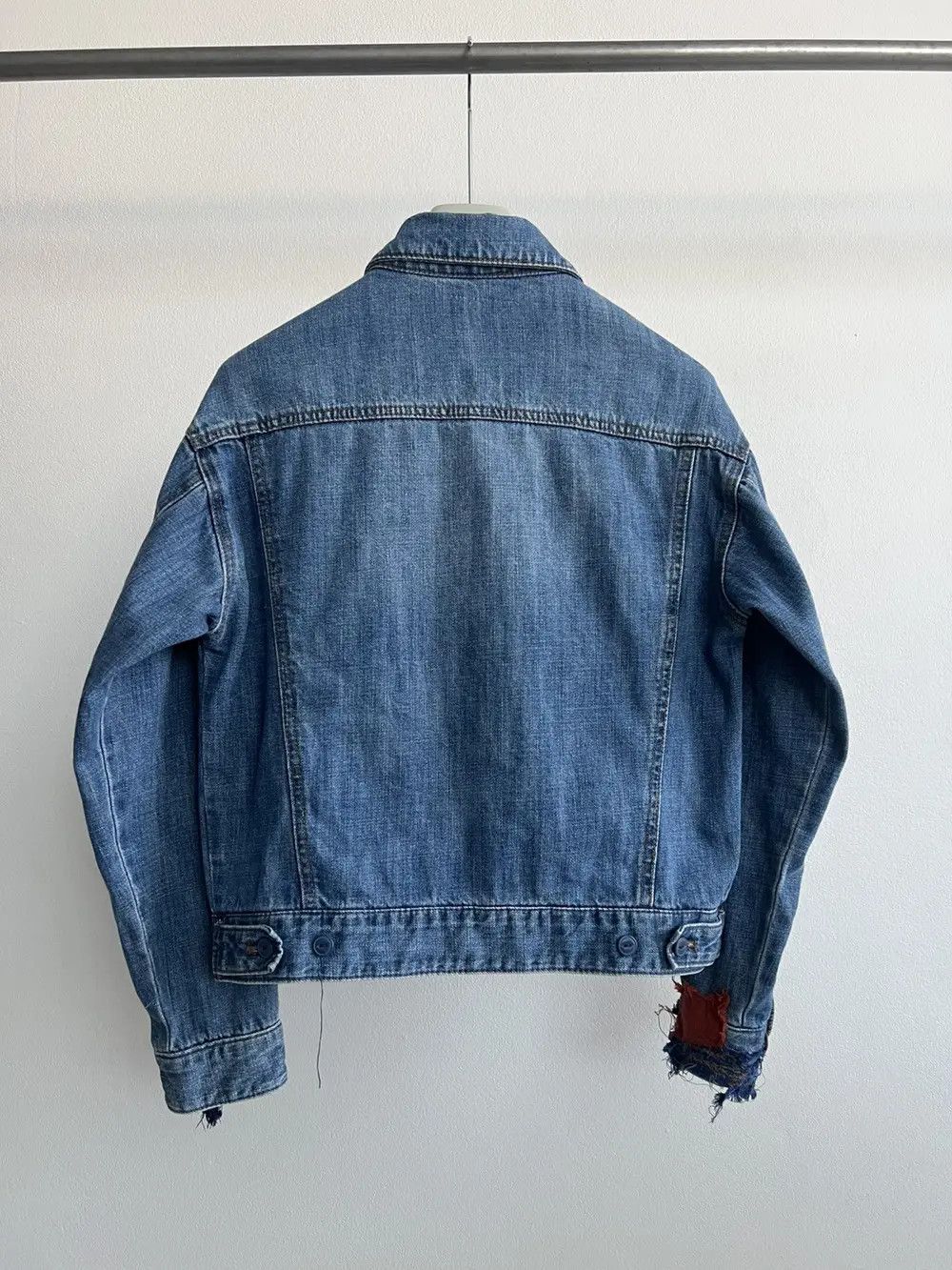Vintage Trashed Vintage Denim Jacket Distressed Grunge Size US S / EU 44-46 / 1 - 8 Thumbnail