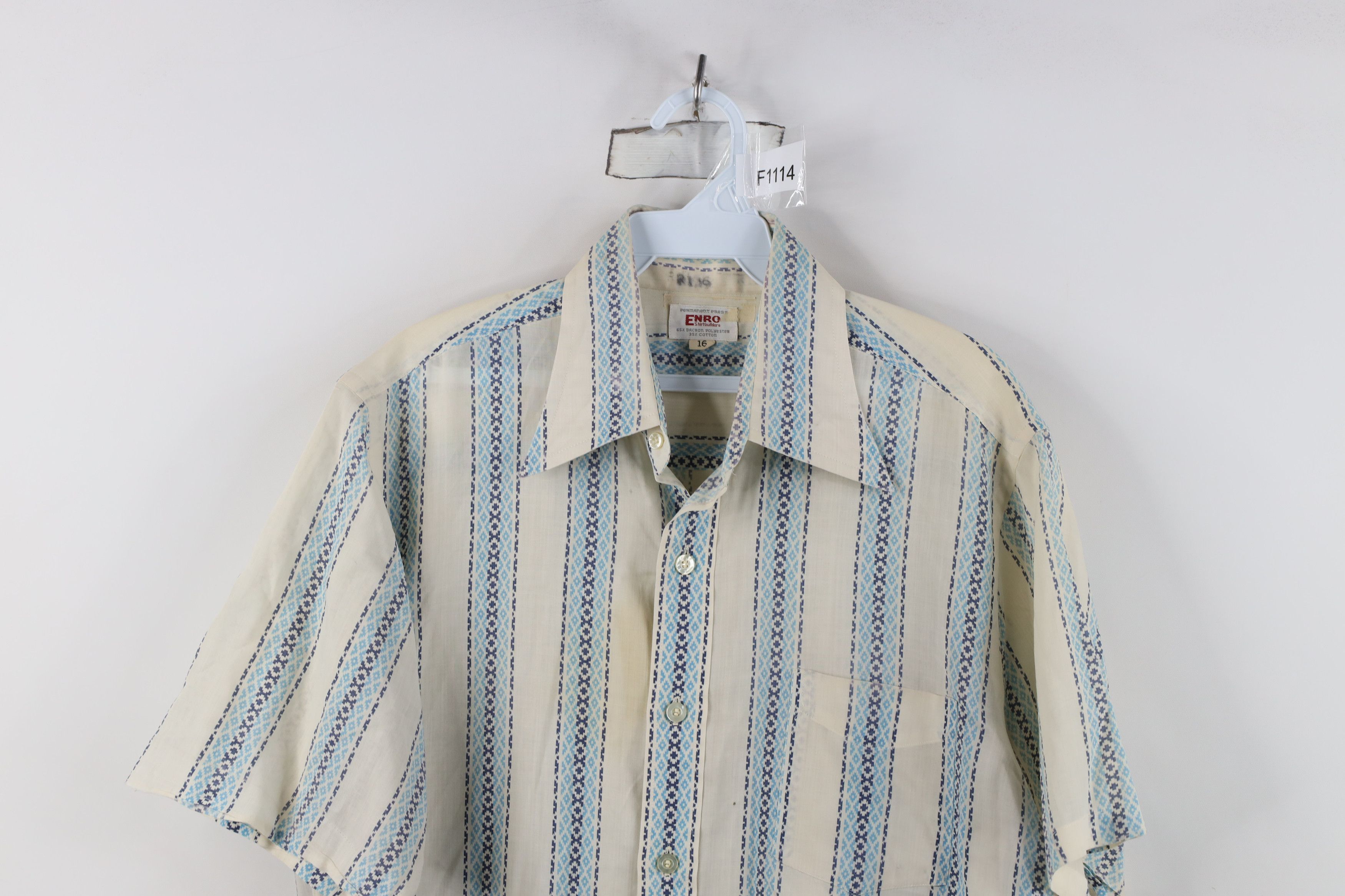 Vintage Vintage 60s 70s Streetwear Southwestern Short Sleeve Shirt Size US M / EU 48-50 / 2 - 2 Thumbnail