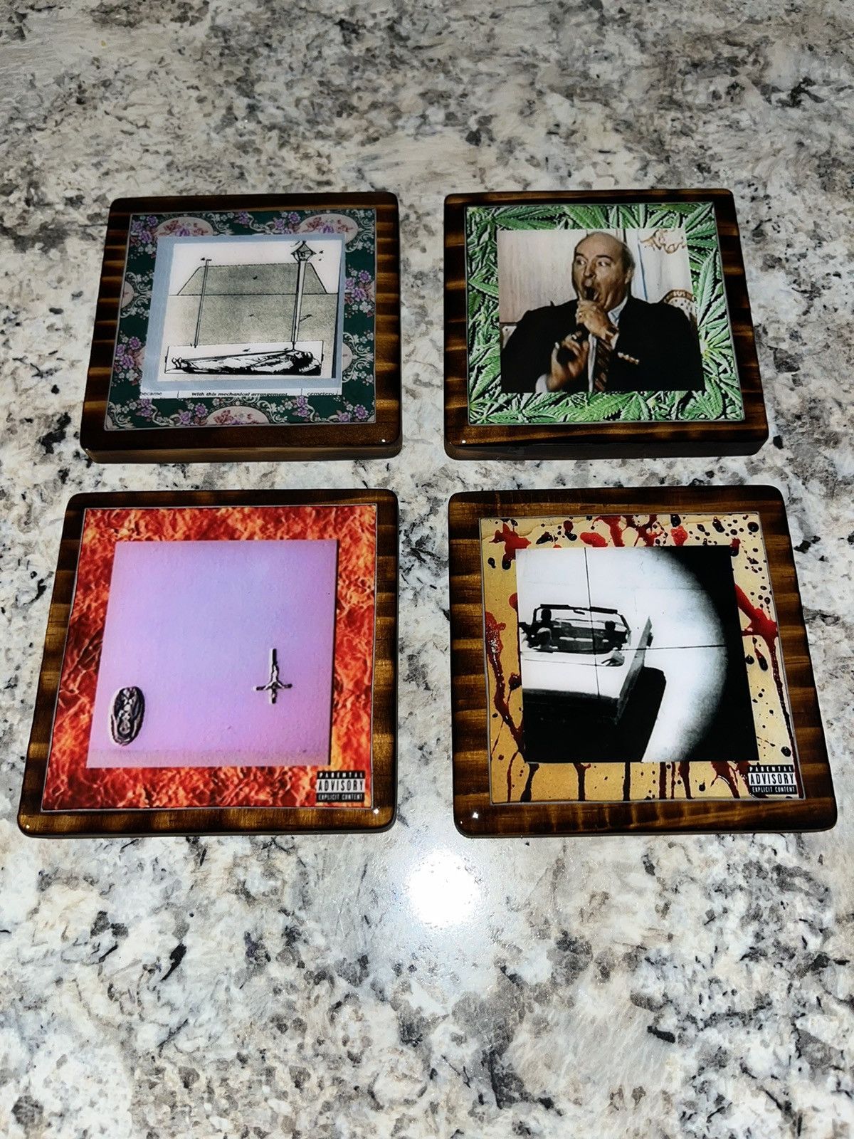 Other Suicideboys drink coasters (4pc set) Size ONE SIZE - 2 Thumbnail