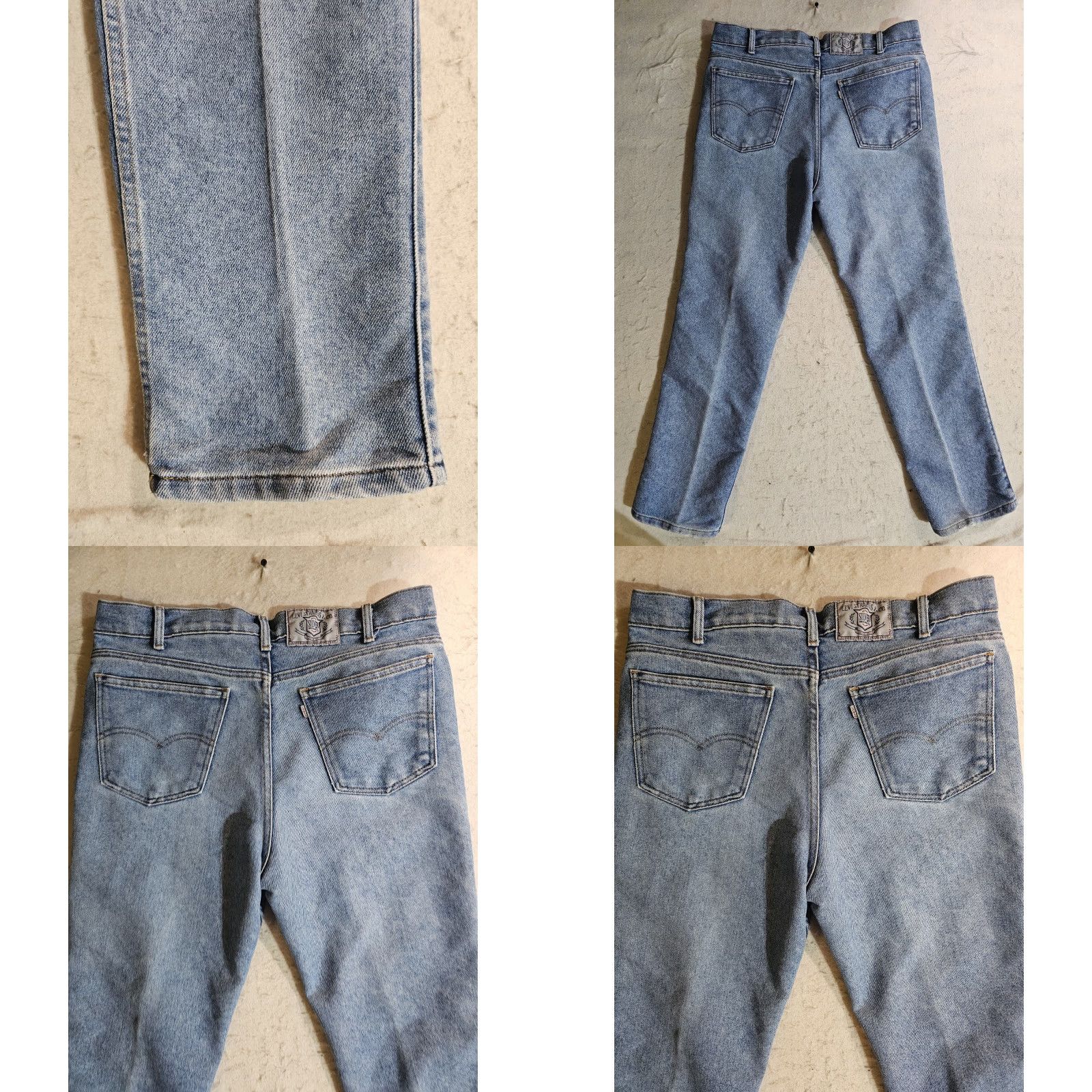 Levi's VINTAGE Levi's Silver Medal Jeans Light Wash Distressed Mens Sz 36x30 Denim Straight 90s Jeans Men Size US 36 / EU 52 - 8 Thumbnail