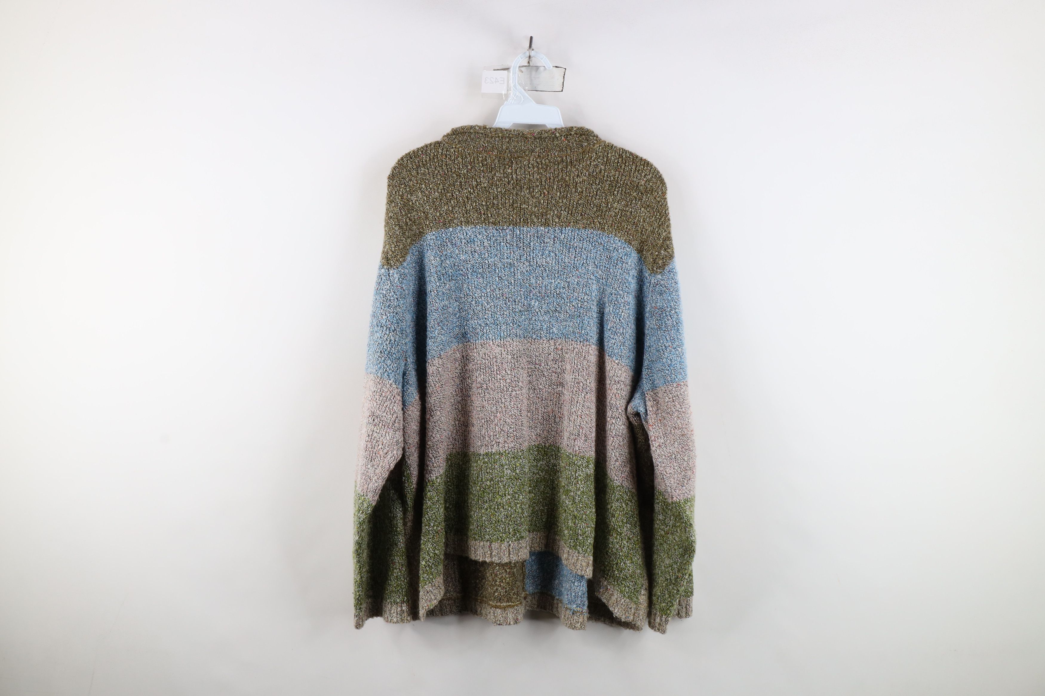 Vintage Vintage 90s Streetwear Blend Marled Knit Checkered Sweater Size 3XL / US 20-22 - 9 Thumbnail