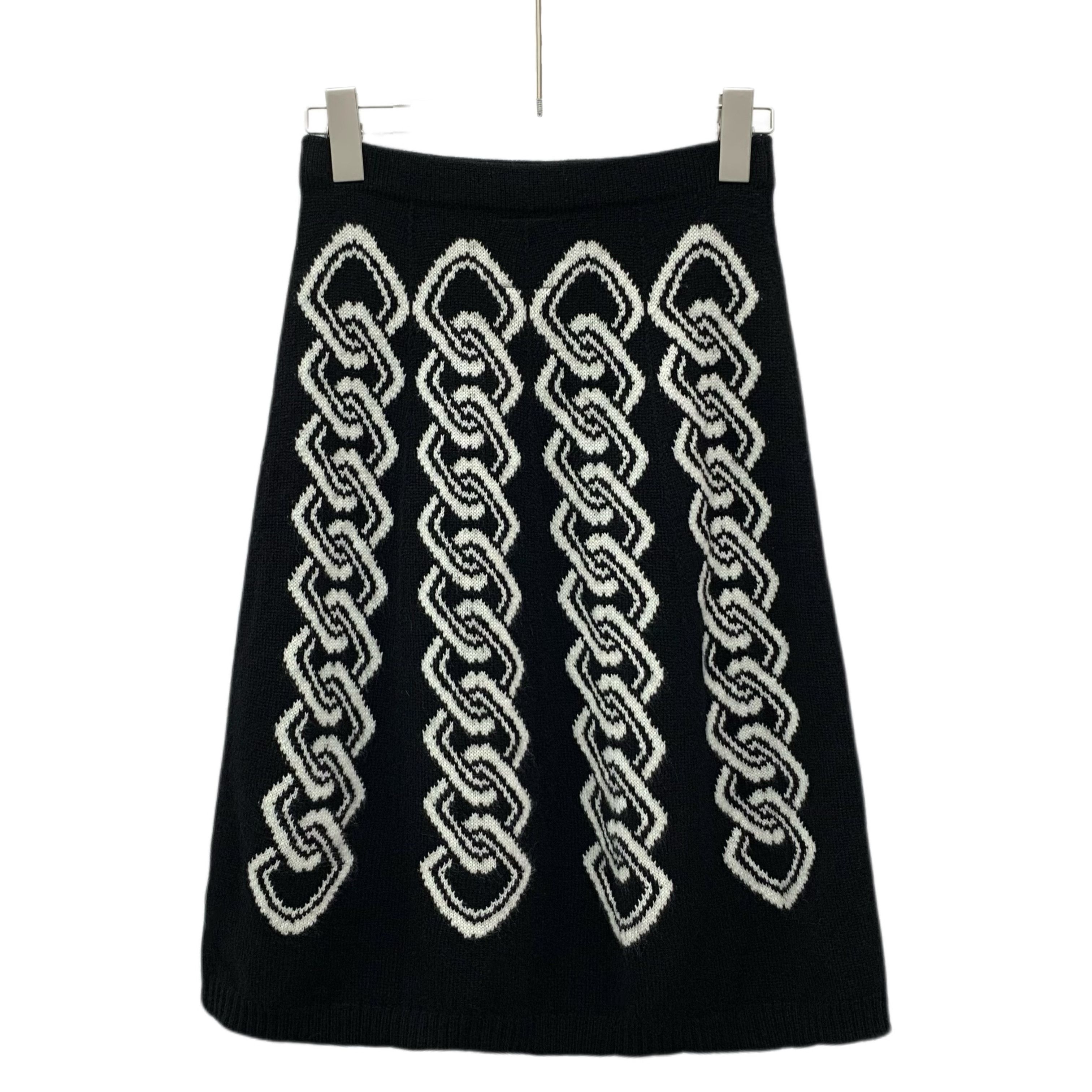 Loro Piana Loro Piana Cashmere Knit Skirt Black (S) Size 26" / US 2 / IT 38 - 2 Thumbnail