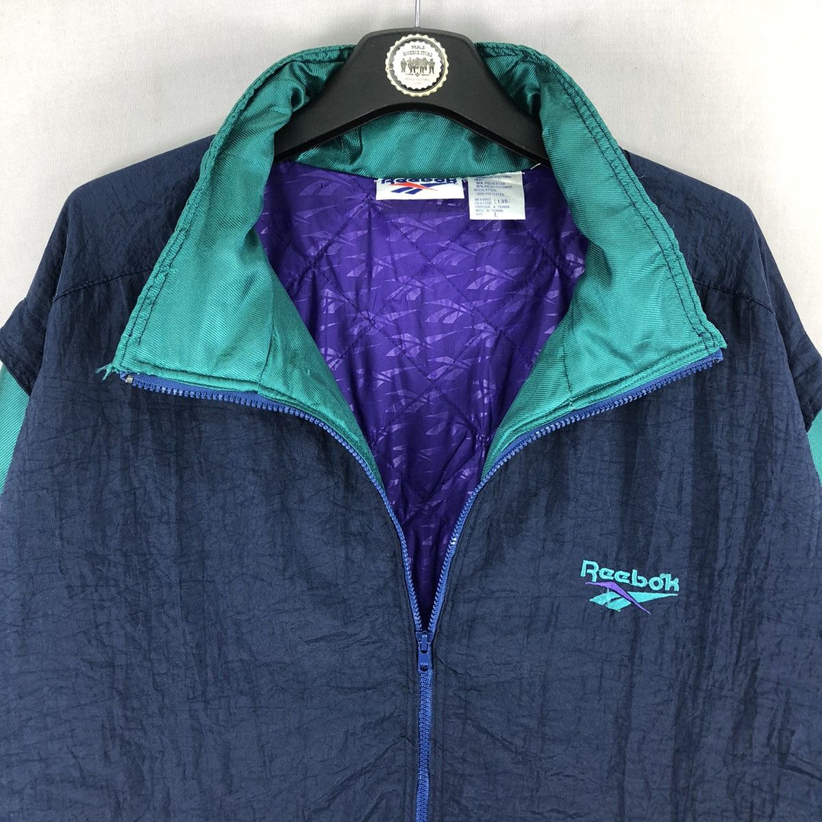 Vintage 90's Reebok Big Logo Parka Jacket