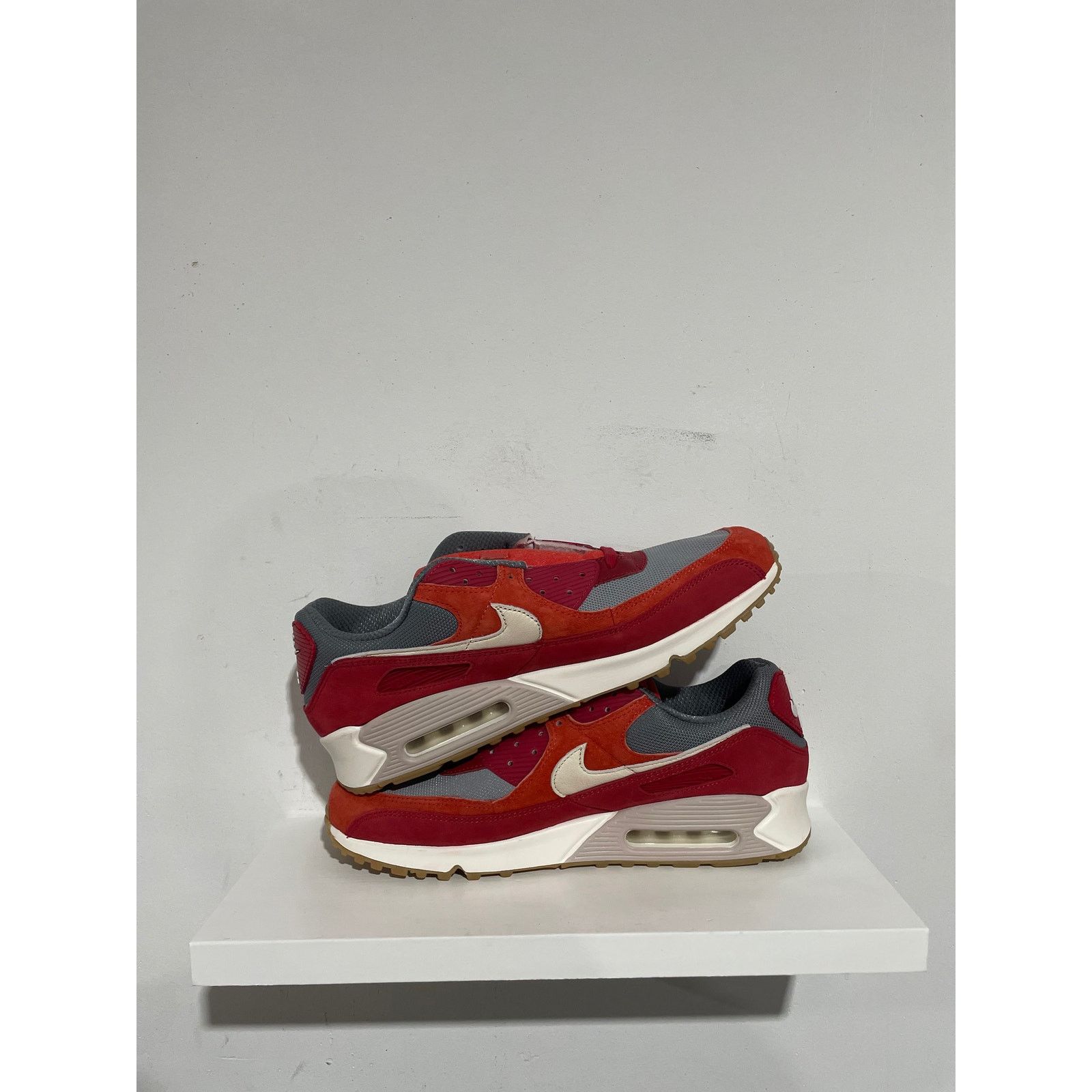 Nike AIR MAX 90 GYM RED SMOKE GREY SIZE 13 Size US 13 / EU 46 - 5 Thumbnail