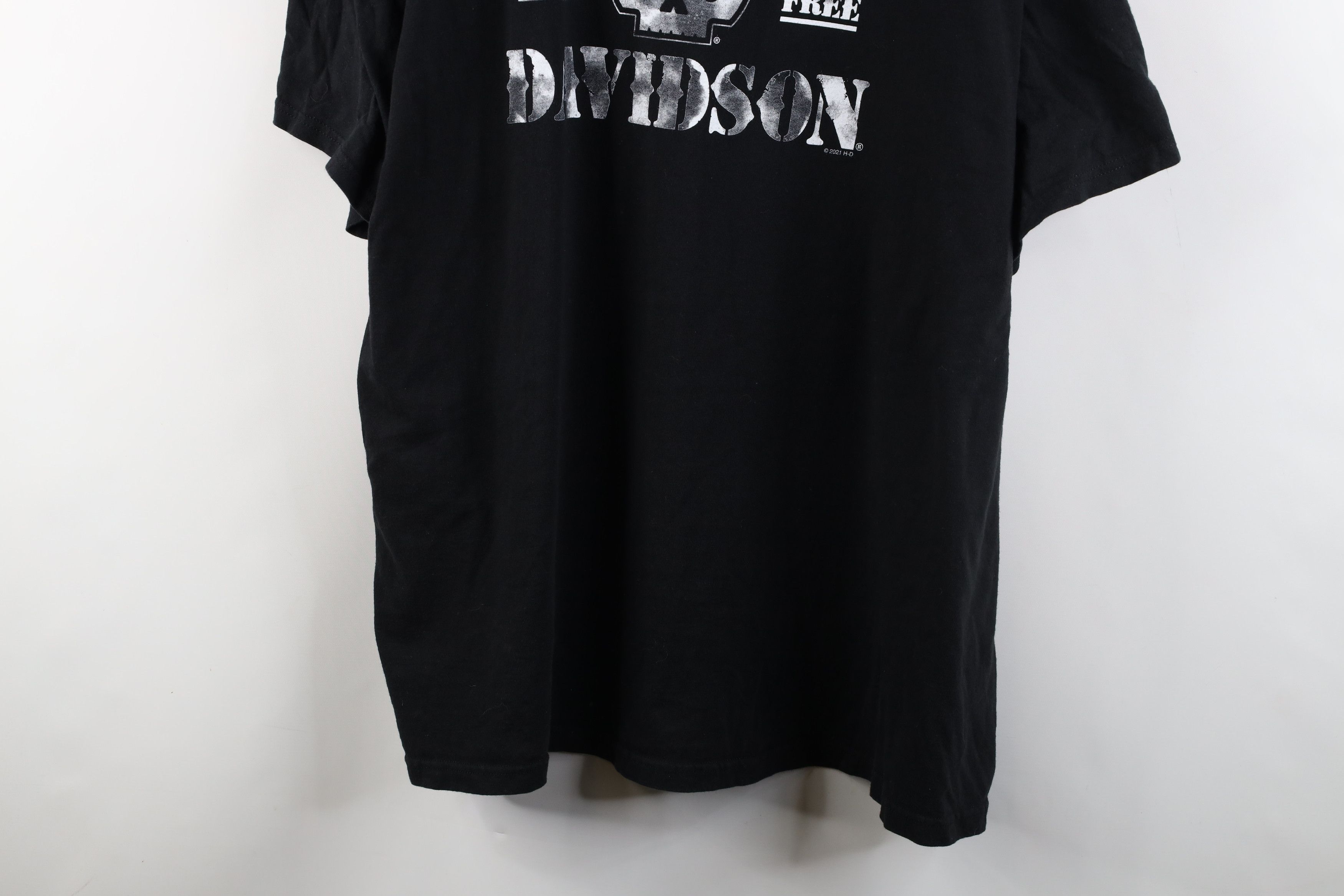 Harley Davidson × Vintage Y2K Harley Davidson Skull Stencil Short Sleeve T-Shirt Size US XXL / EU 58 / 5 - 3 Thumbnail