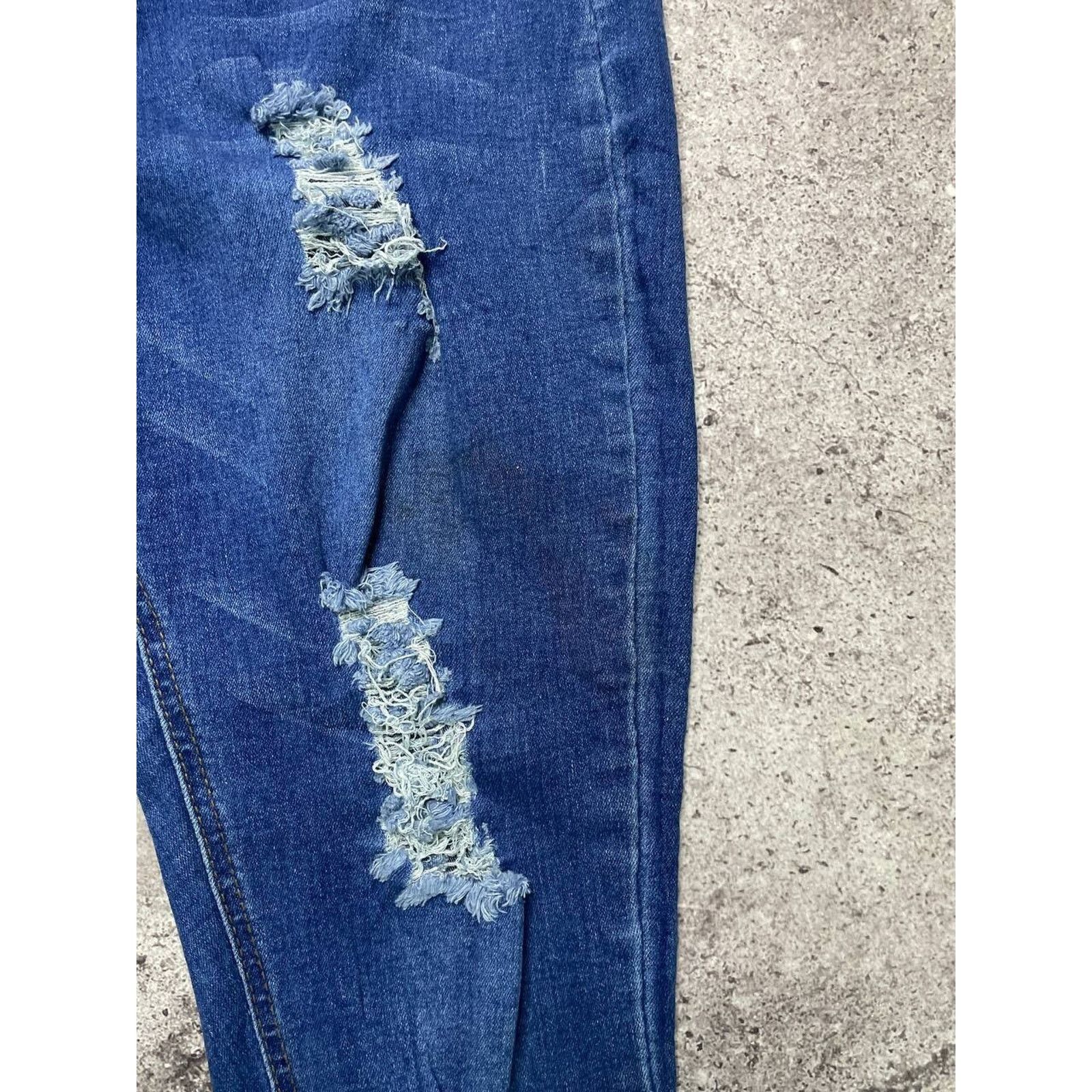 Vintage Vintage Celebrity Ace Distressed Blue Skinny Streetwear Size 30" / US 8 / IT 44 - 3 Thumbnail