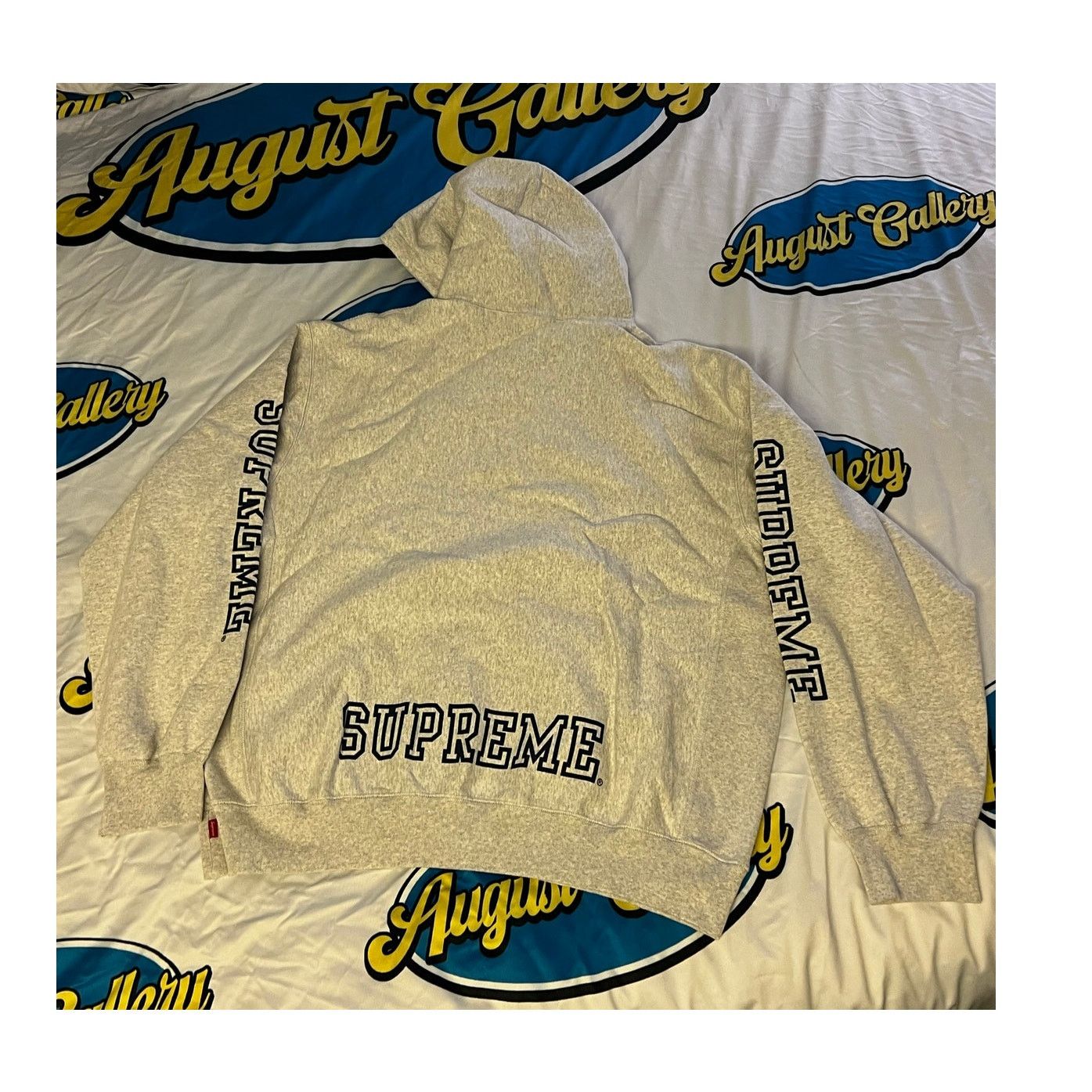Supreme Supreme Collegiate Sleeve Hooded Sweatshirt Size US XL / EU 56 / 4 - 2 Thumbnail