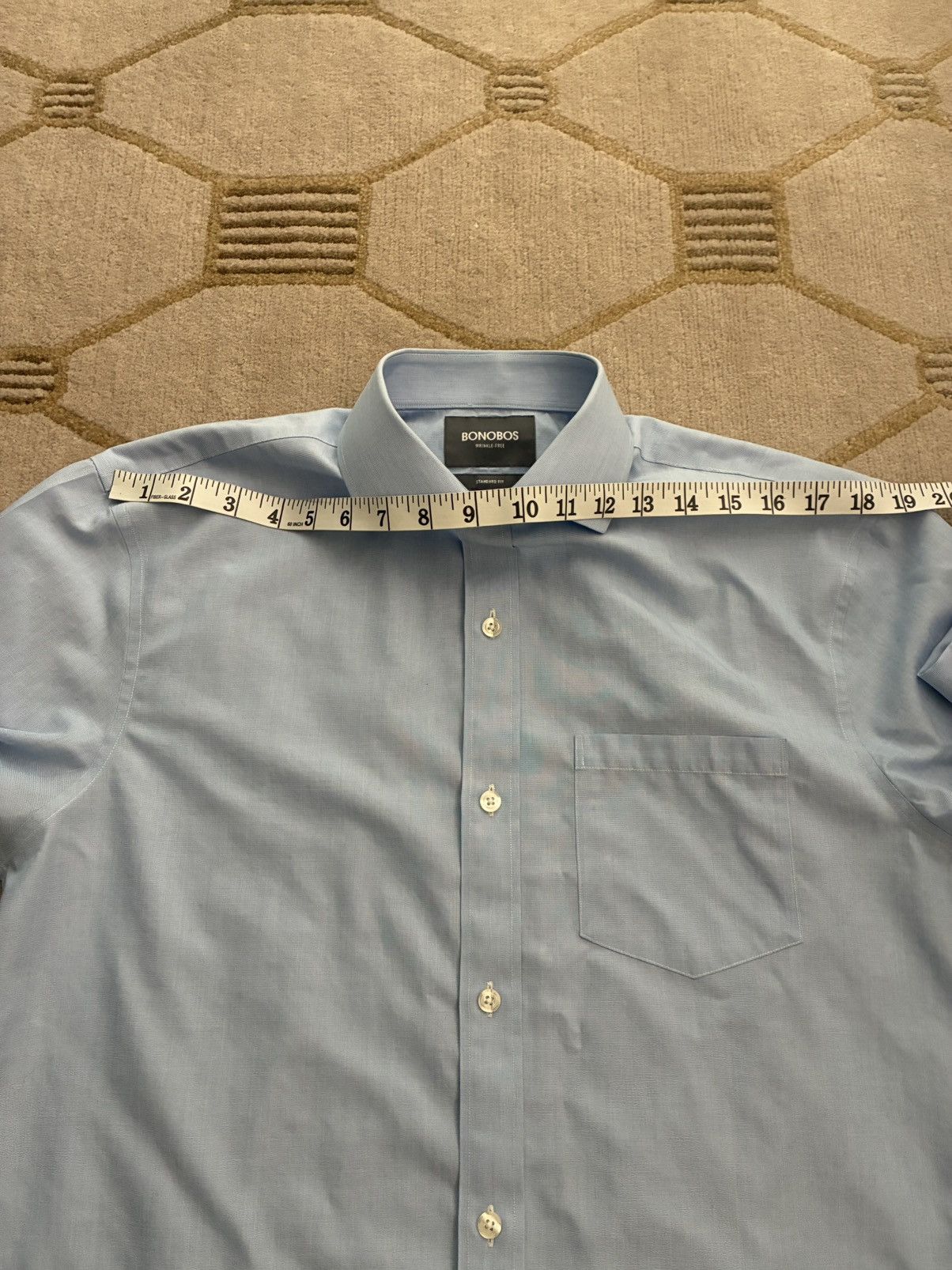 Bonobos Bonobos Wrinkle-Free Standard Fit Dress Shirt 15.5, 35 Size US M / EU 48-50 / 2 - 6 Thumbnail