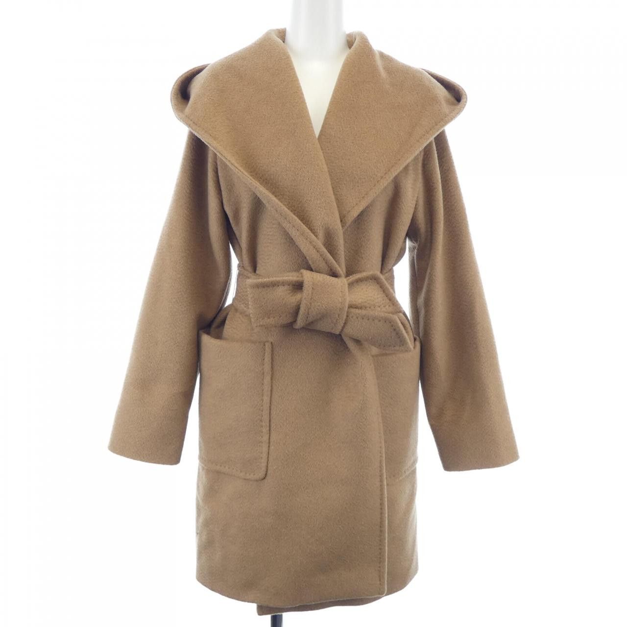 MaxMara Max Mara RIALTO Camel Coat Fur Outerwear RIALTO DUTY FREE for USA