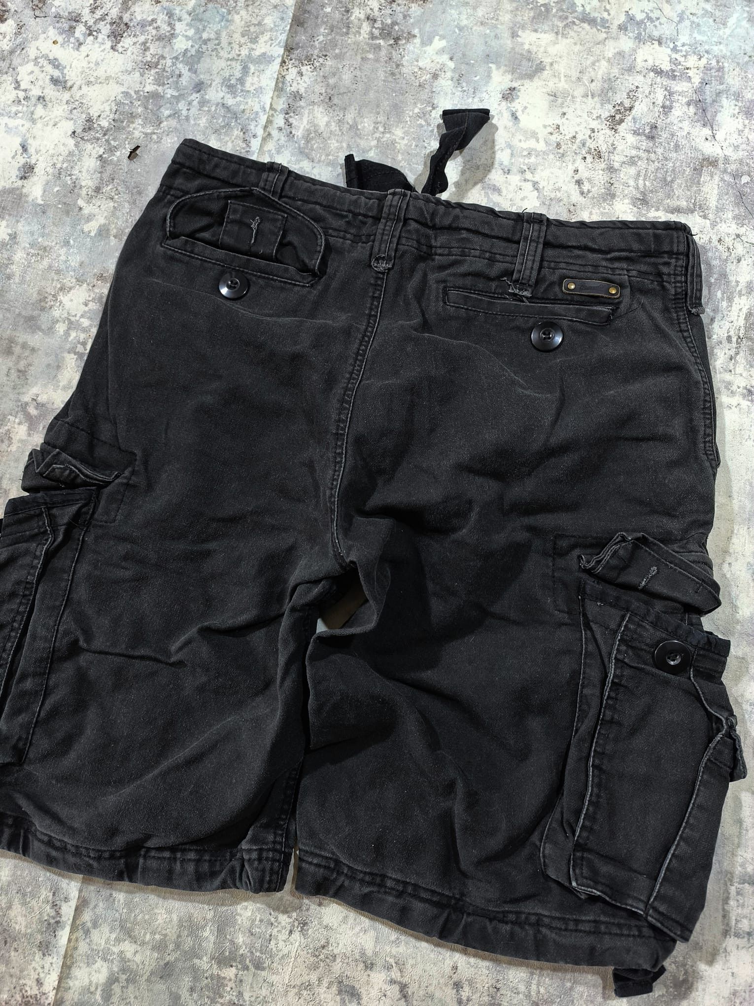 Vintage vtg faded cargo baggy jorts shorts army alternative loose Size US 34 / EU 50 - 3 Thumbnail