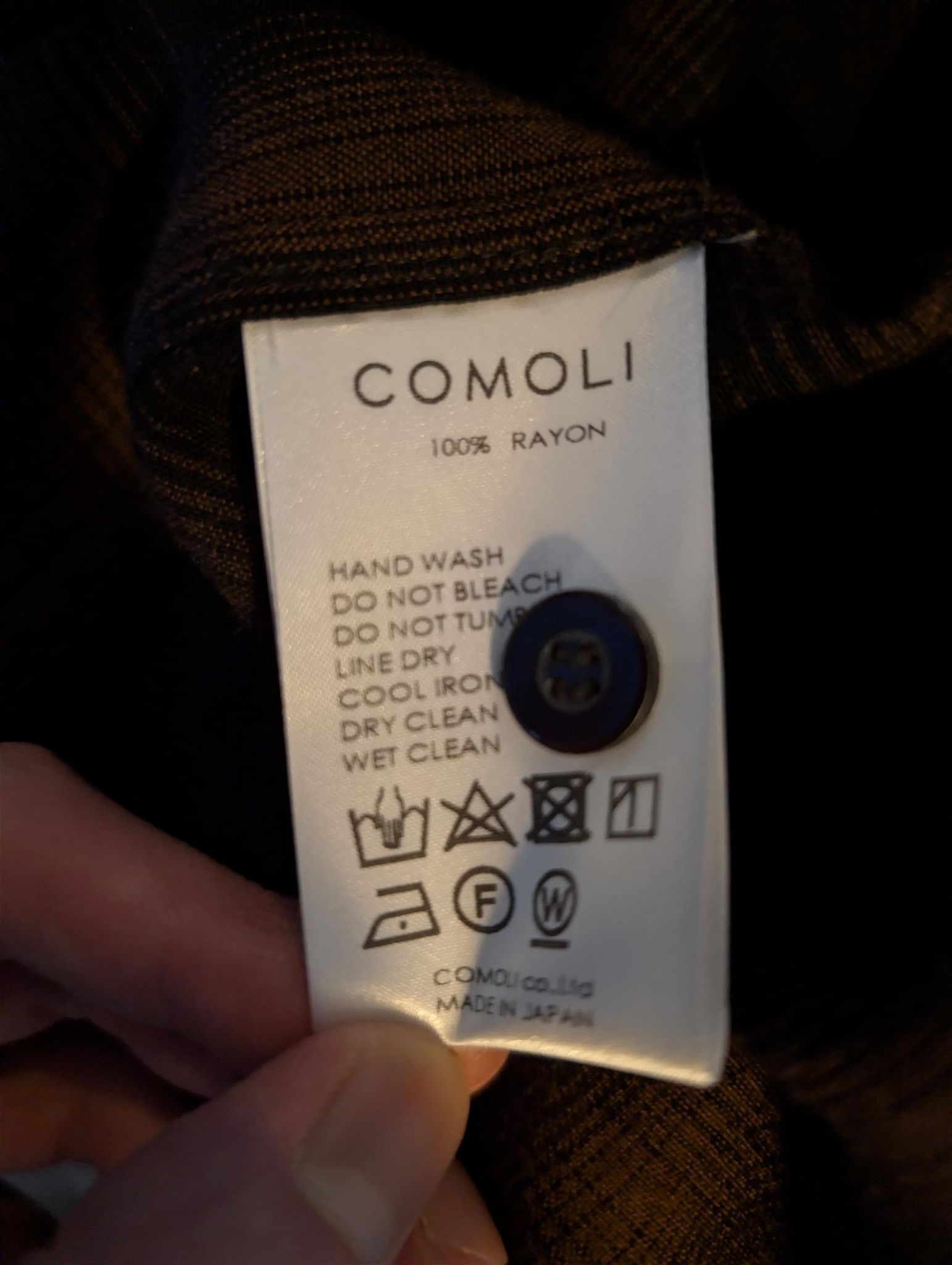 Comoli Comoli Rayon Open Collar Shirt (Z01-02005) Size 3 final drop Size US L / EU 52-54 / 3 - 7 Thumbnail