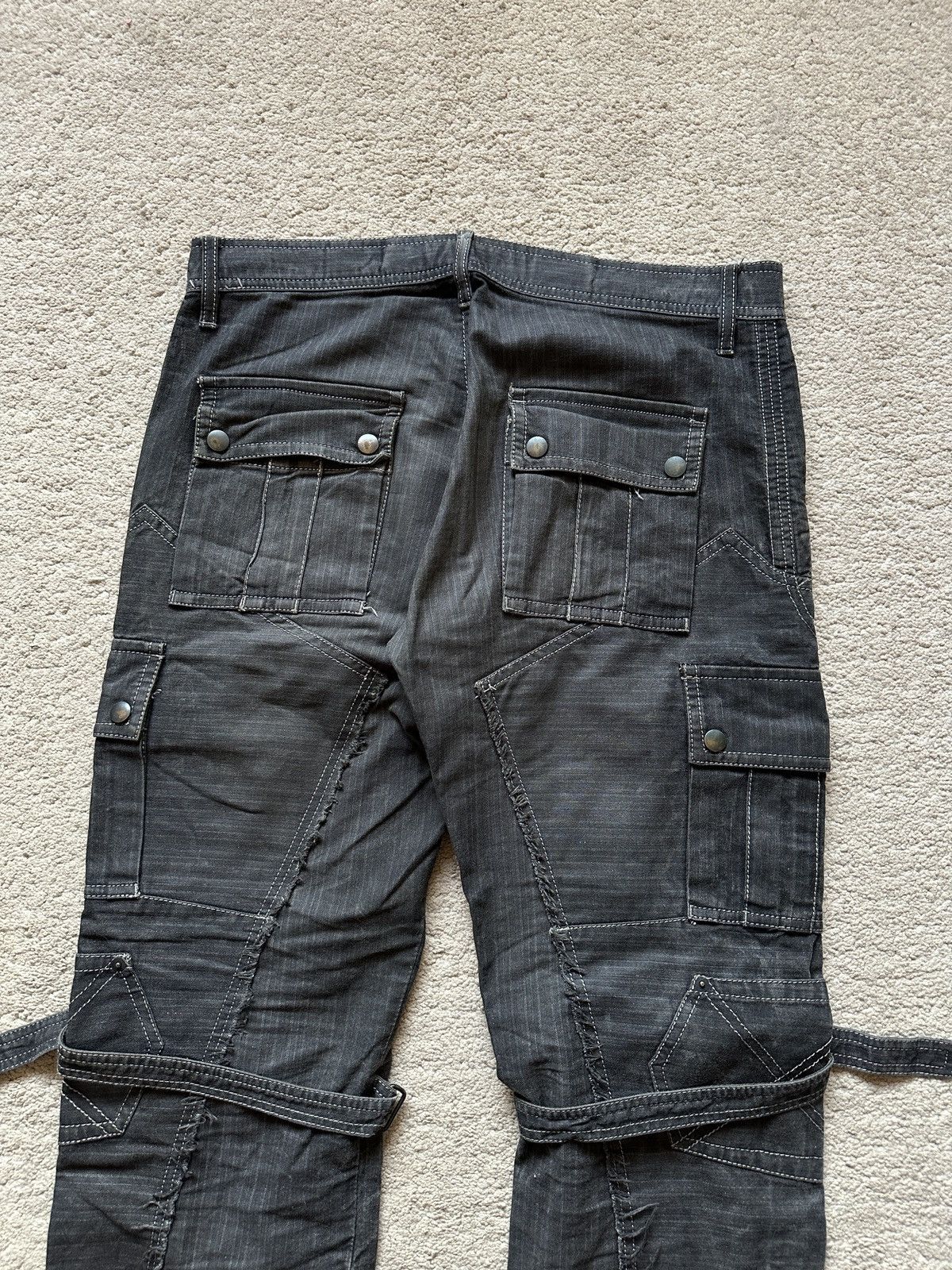 Kiminori Morishita 2000s Halb Waist Knee cargo Pant Size US 32 / EU 48 - 13 Thumbnail