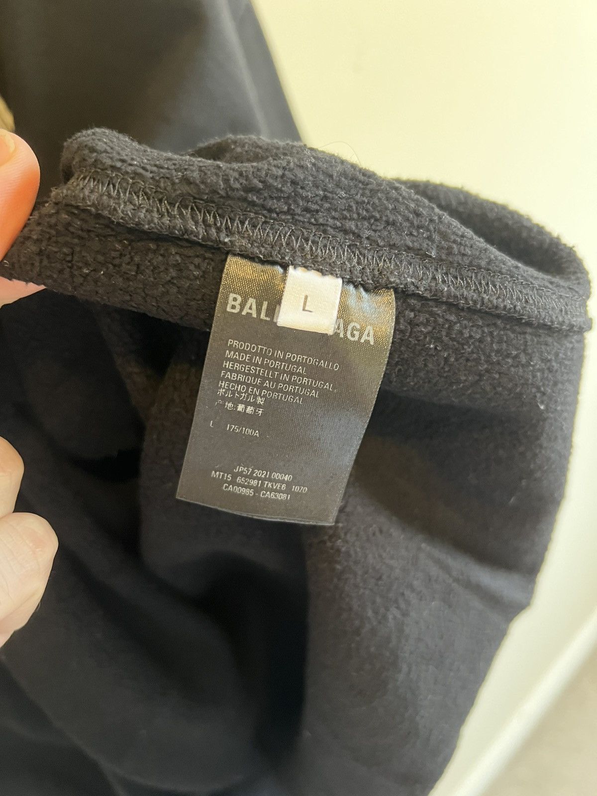 Balenciaga Balenciaga Barcode Large Hoodie Sweatshirt Neck 2021 Size US L / EU 52-54 / 3 - 5 Thumbnail
