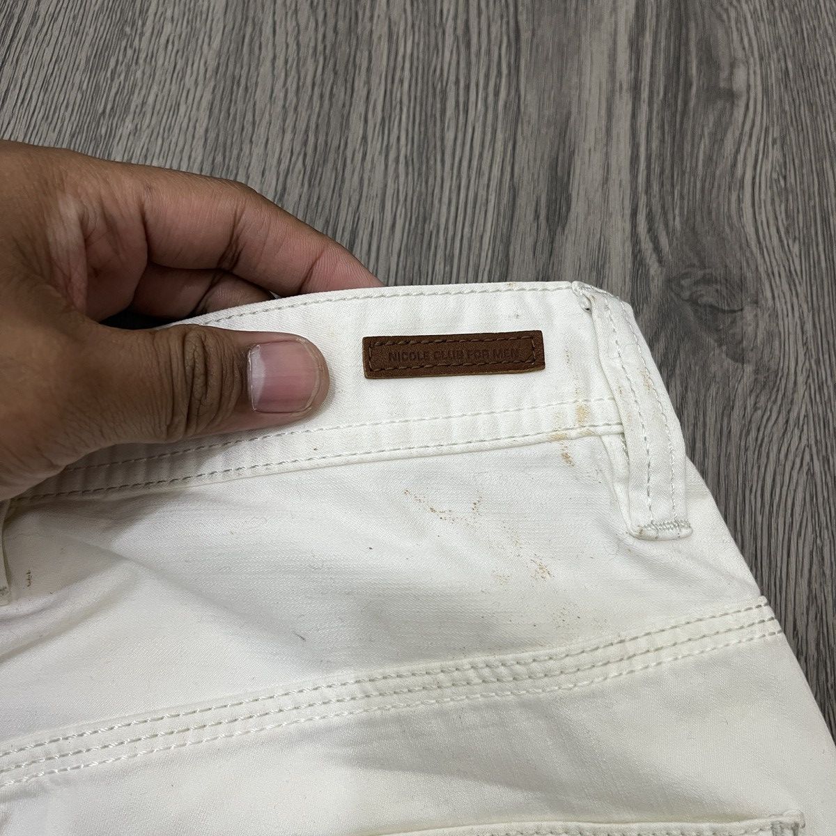 Japanese Brand 🇯🇵 Nicole Club For Man - Flared White Pant Ifsix Lgbstyle Size US 30 / EU 46 - 11 Thumbnail