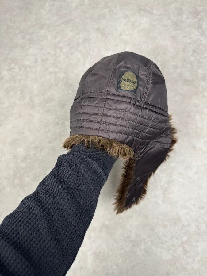 Just Cavalli 2000s Cavalli Brown Fur Chapka Hat Size ONE SIZE - 8 Thumbnail