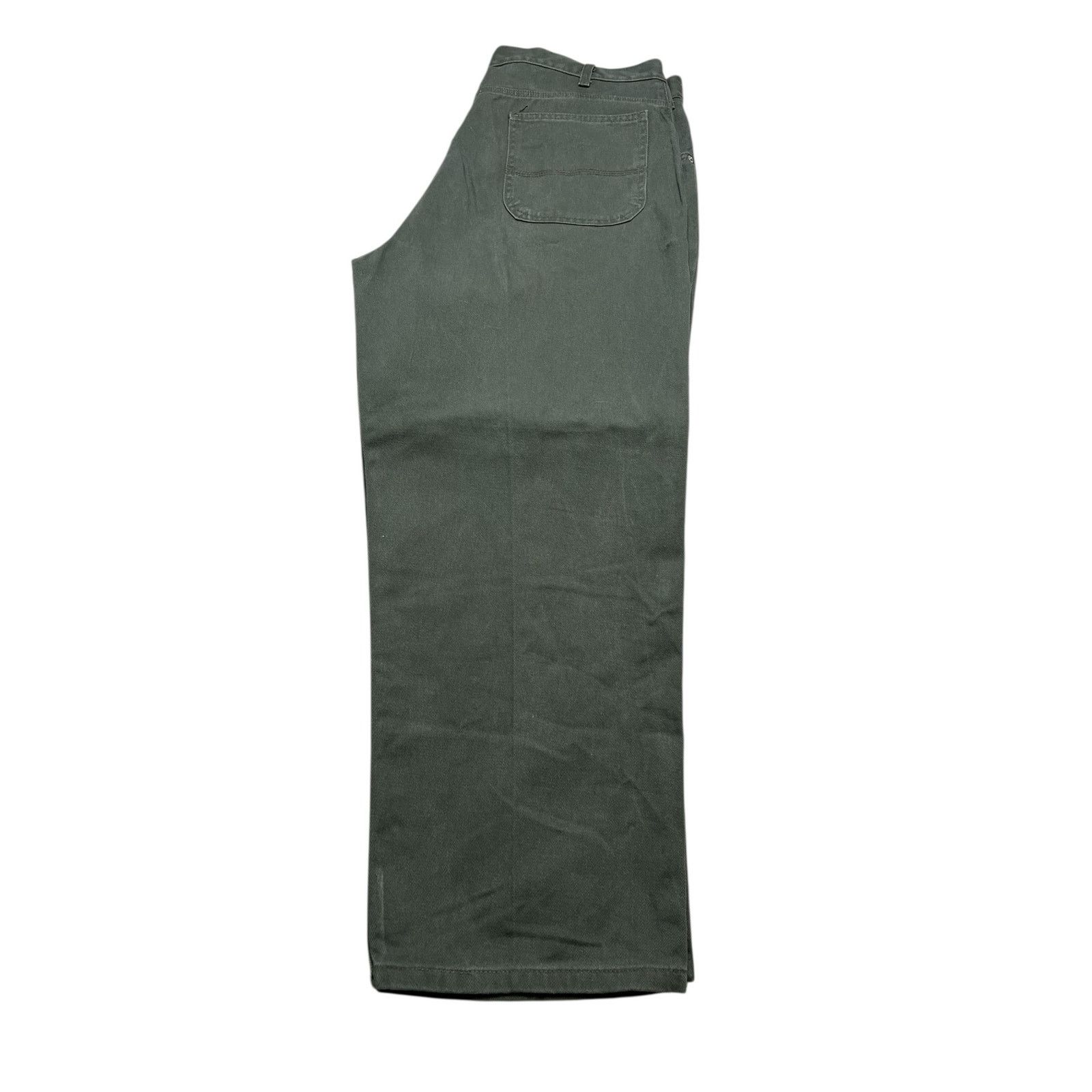 Faded Glory Vintage 80s Faded Glory Pants Green Denim 40x30 (38x29) Size US 40 / EU 56 - 10 Thumbnail