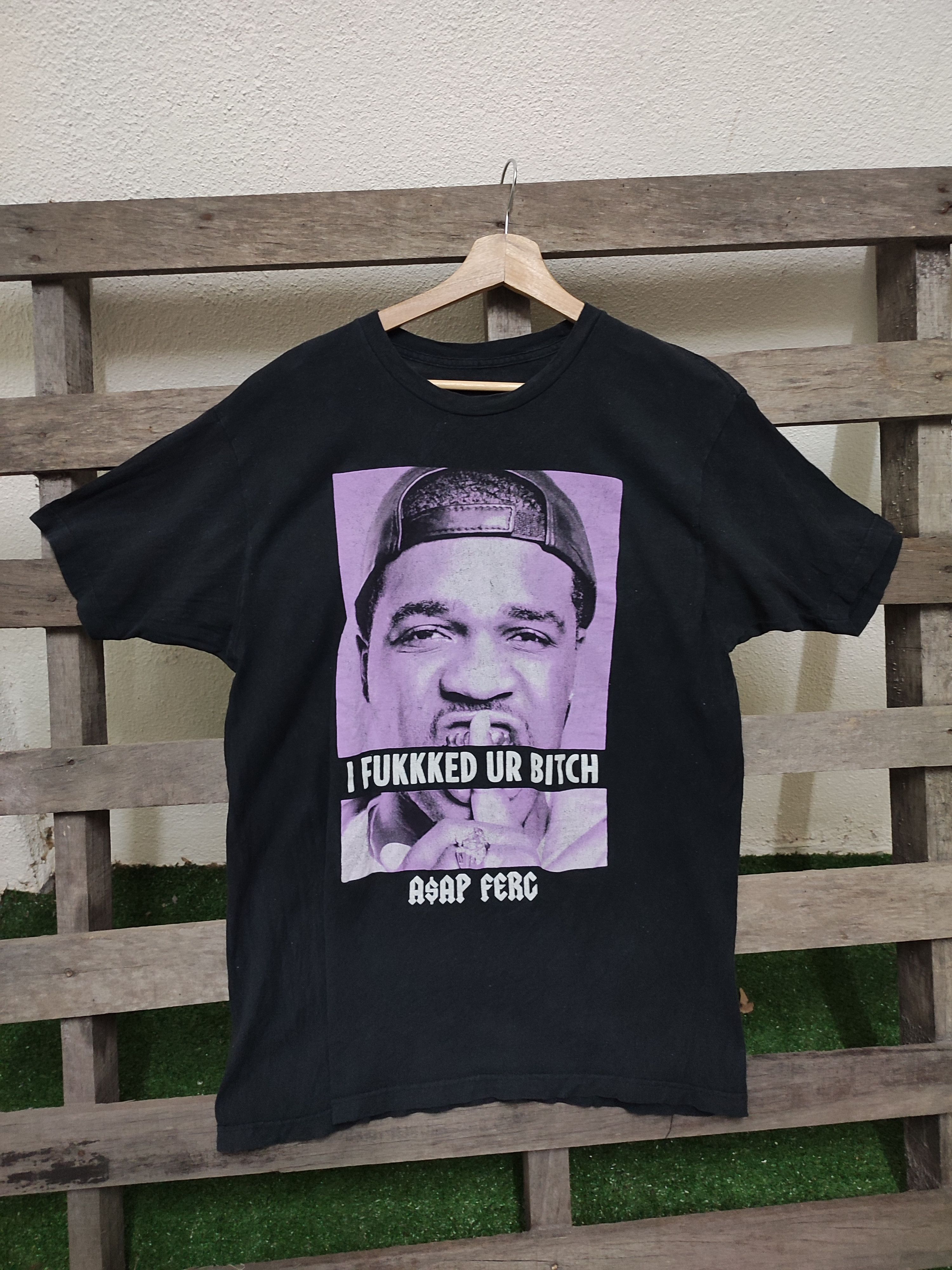 A$AP Rocky 💥Binding💥 Crazy Vintage Asap Rocky i Fuckked ur Bitch Tees Size US L / EU 52-54 / 3 - 3 Thumbnail