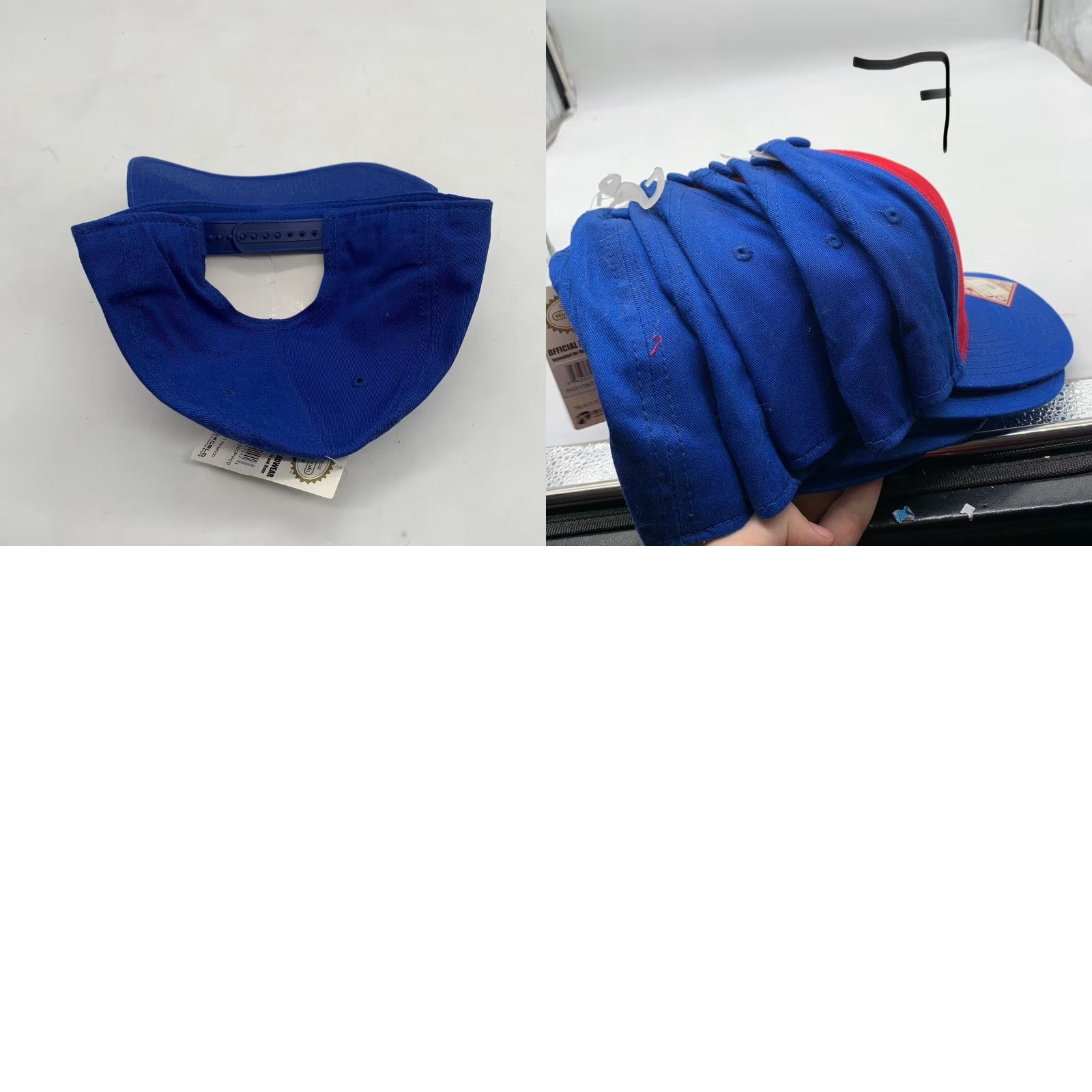 Nintendo VINTAGE Super Mario Snapback Hat Cap One Size Blue & Red 90s Mens Size ONE SIZE - 8 Thumbnail