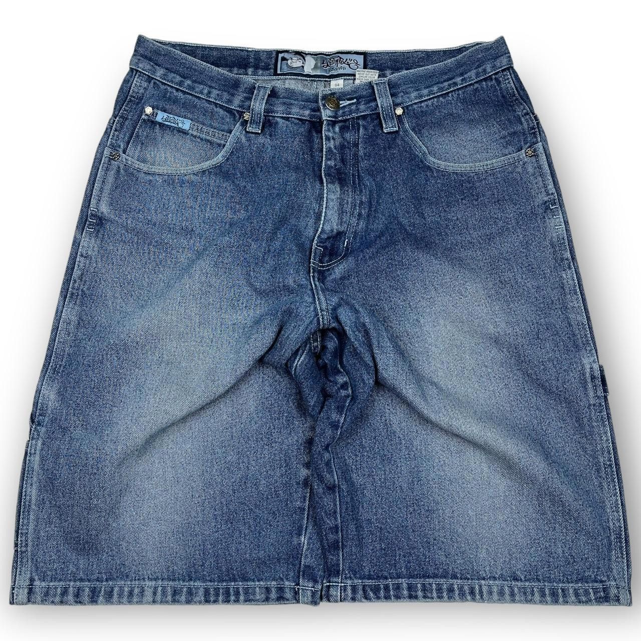 Southpole Southpole Men's Blue Shorts Size US 34 / EU 50 - 3 Thumbnail