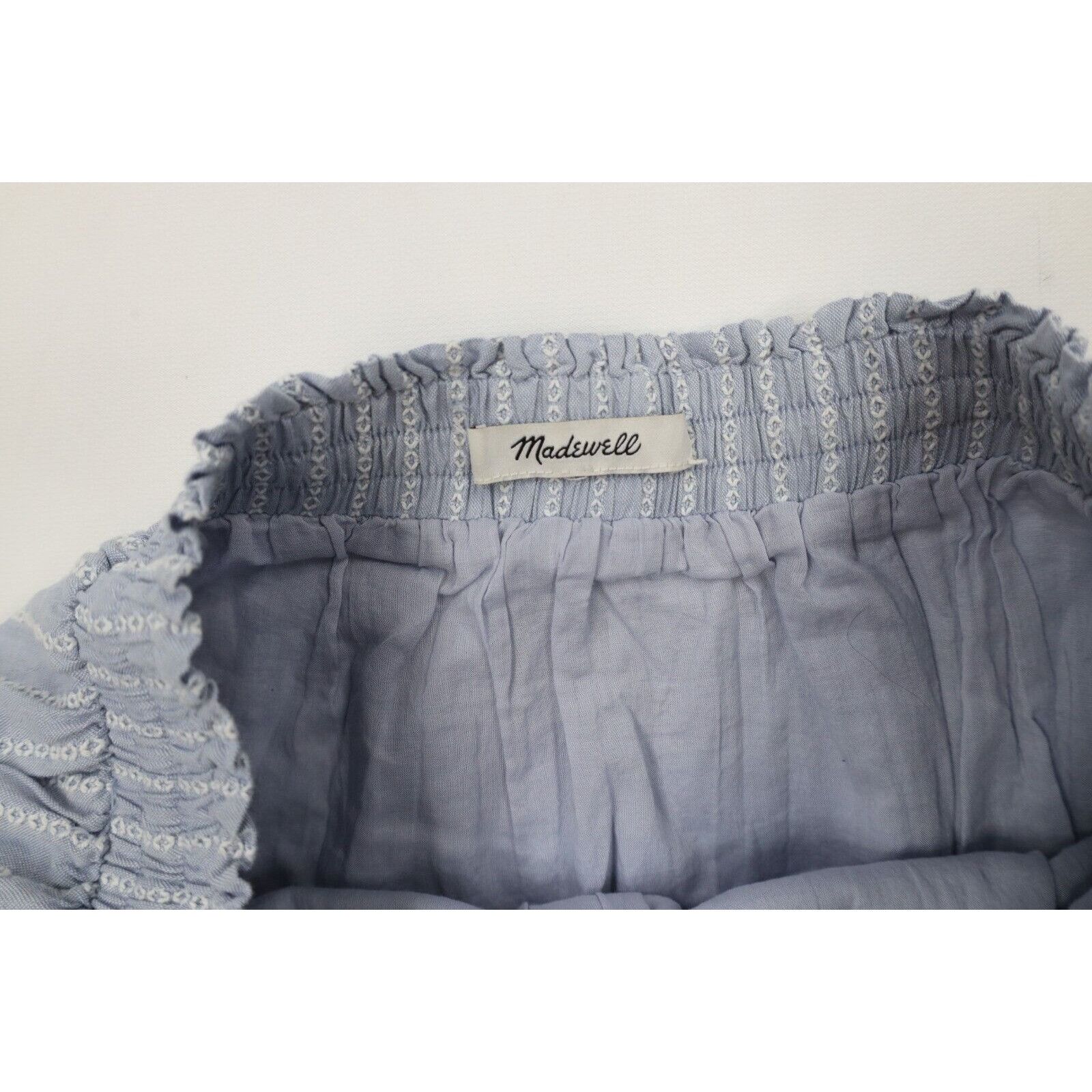 Madewell Madewell Pull On Cotton Striped Tiered Ruffled Maxi Skirt Size 28" / US 6 / IT 42 - 6 Thumbnail