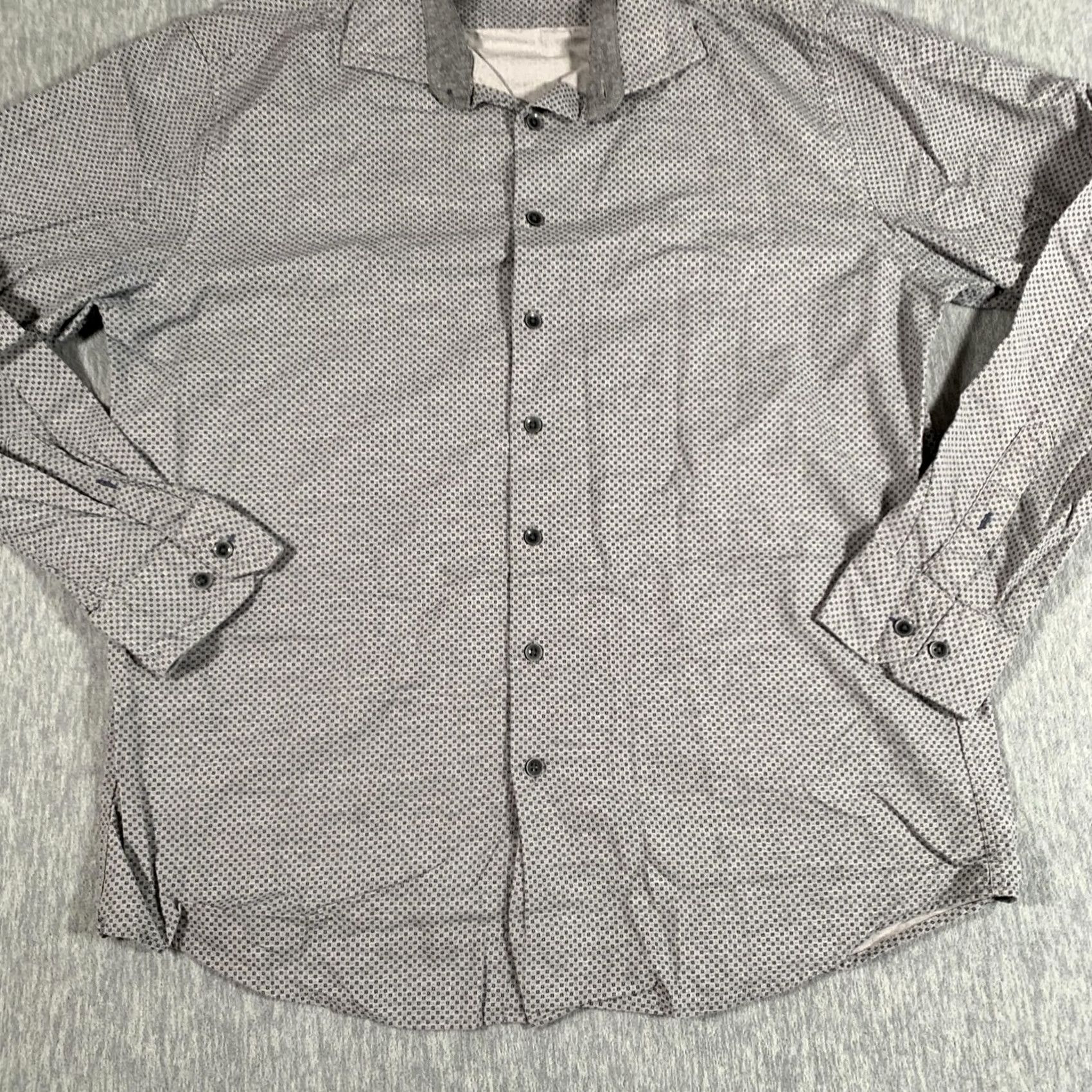 Rodd & Gunn Rodd & Gunn Shirt Mens L Gray Geometric Print Long Sleeve Button Up Casual Size US L / EU 52-54 / 3 - 3 Thumbnail
