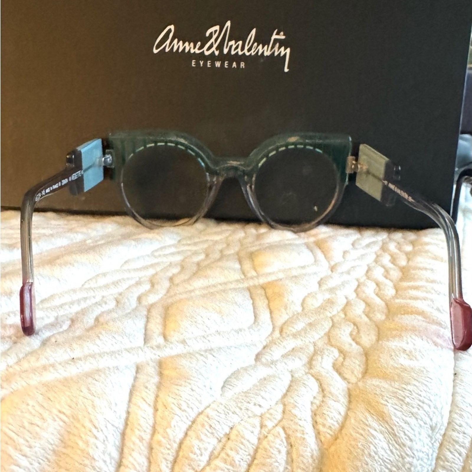 Anne & Valentin Anne & Valentin Green / Black and clear striped handmade Size ONE SIZE - 7 Thumbnail