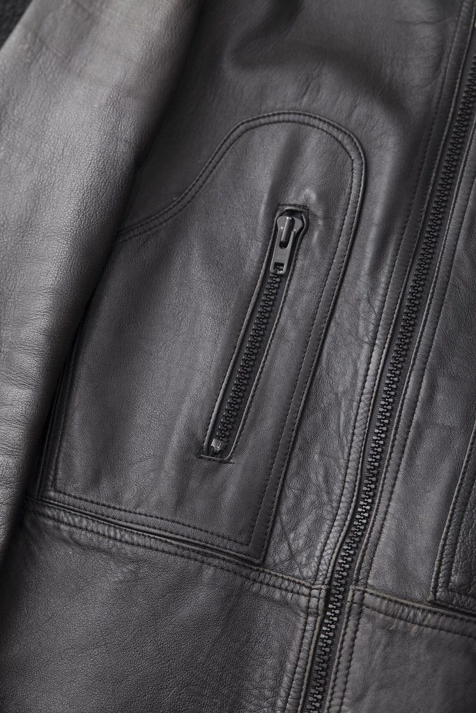 Vintage 1970's black leather jacket Size US M / EU 48-50 / 2 - 5 Thumbnail