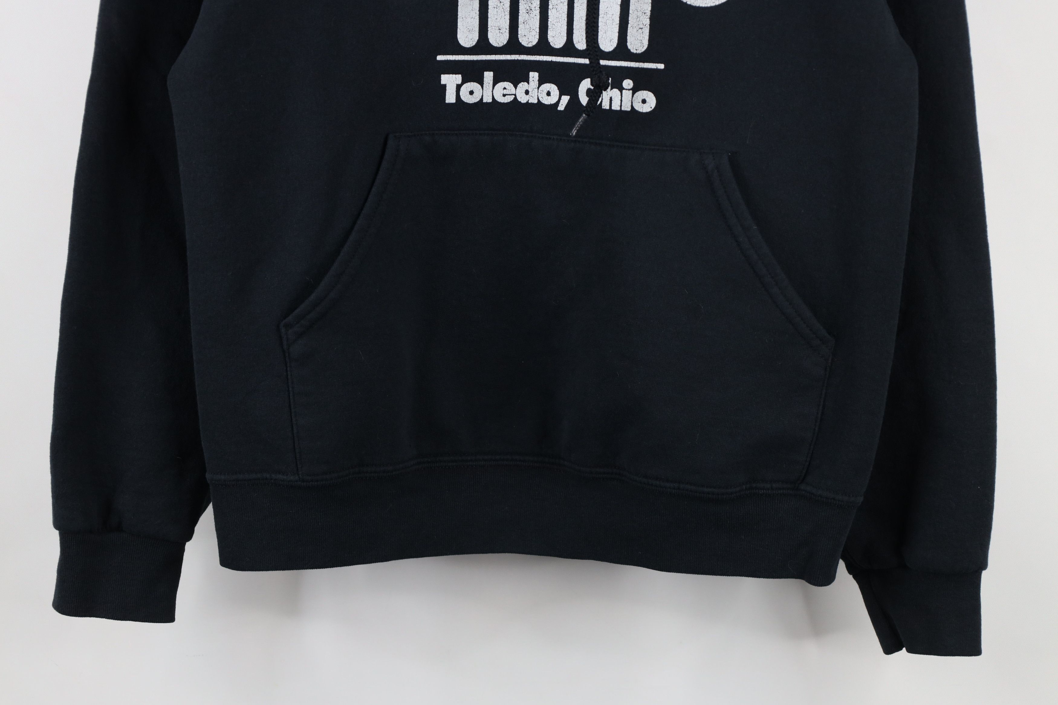 Vintage Vintage 90s Spell Out Jeep Toledo Hoodie Sweatshirt Black Size US S / EU 44-46 / 1 - 3 Thumbnail