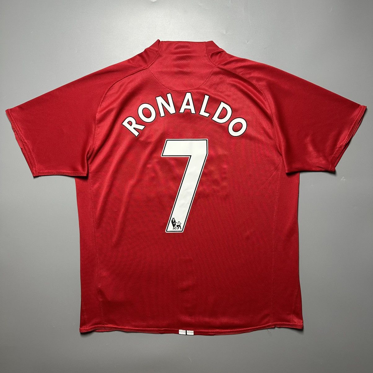 Nike MAN UNITED NIKE 2007/2008 FOOTBALL HOME JERSEY #7 RONALDO Size US XL / EU 56 / 4 - 1 Thumbnail
