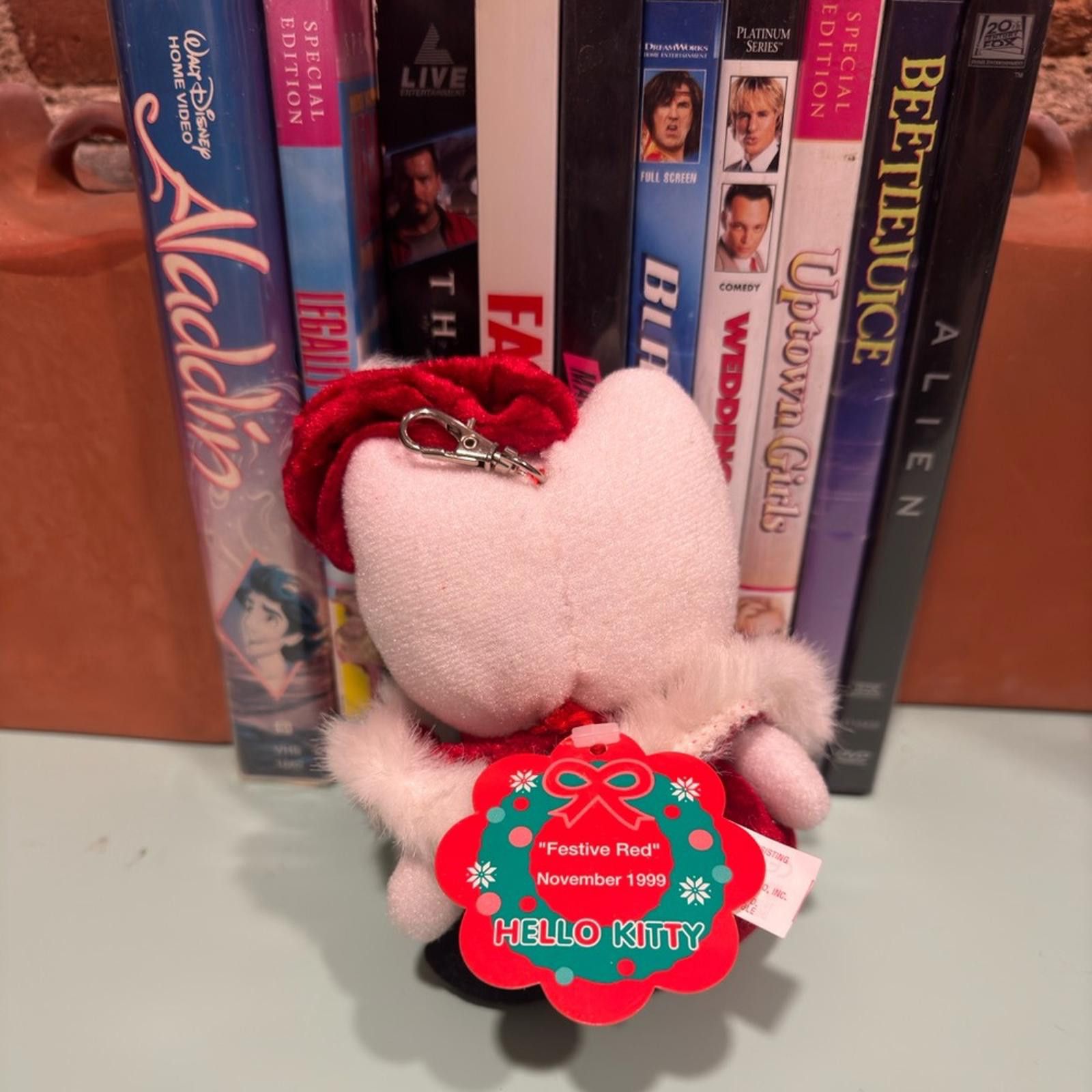 Vintage 1999 SANRIO FESTIVE RED BAG CHARM Size ONE SIZE - 4 Thumbnail