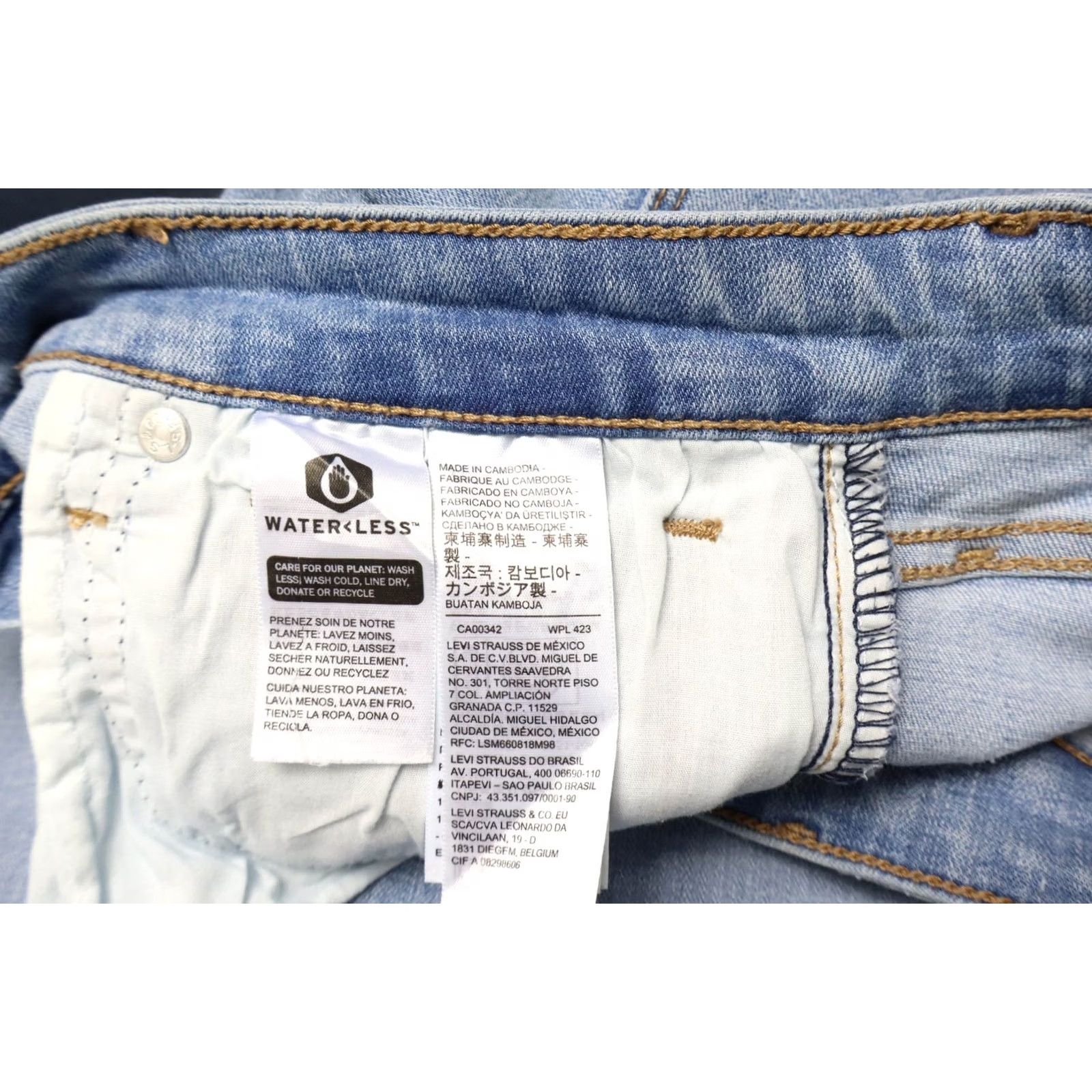 Levi's LEVI'S 721 High Rise Skinny Jeans Women's W27/L30 Blue Stretch Whiskers Size 27" / US 4 / IT 40 - 7 Thumbnail