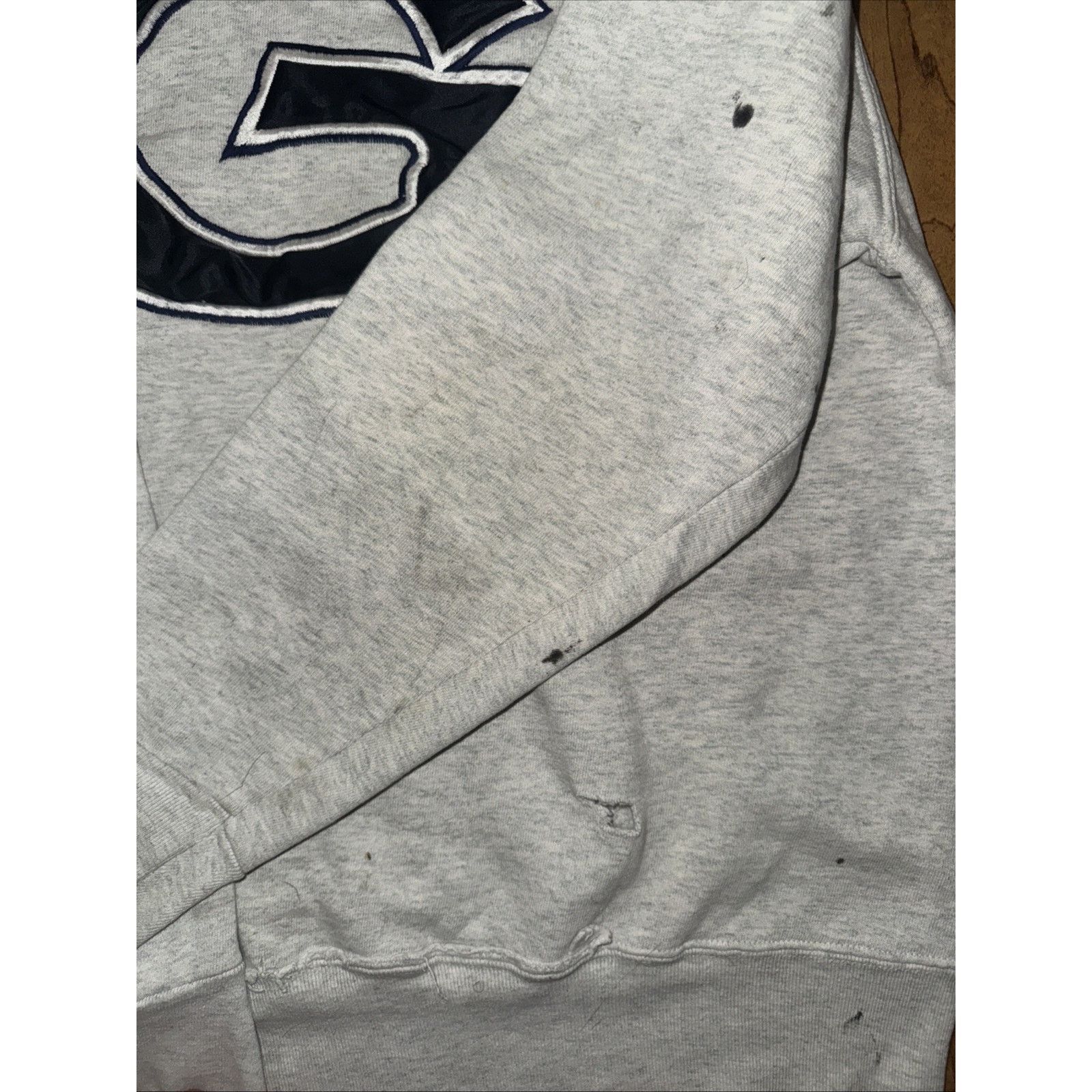Vintage Georgetown Hoyas Pullover Hoodie Gray Distressed XL 22x25 Size US XL / EU 56 / 4 - 6 Thumbnail