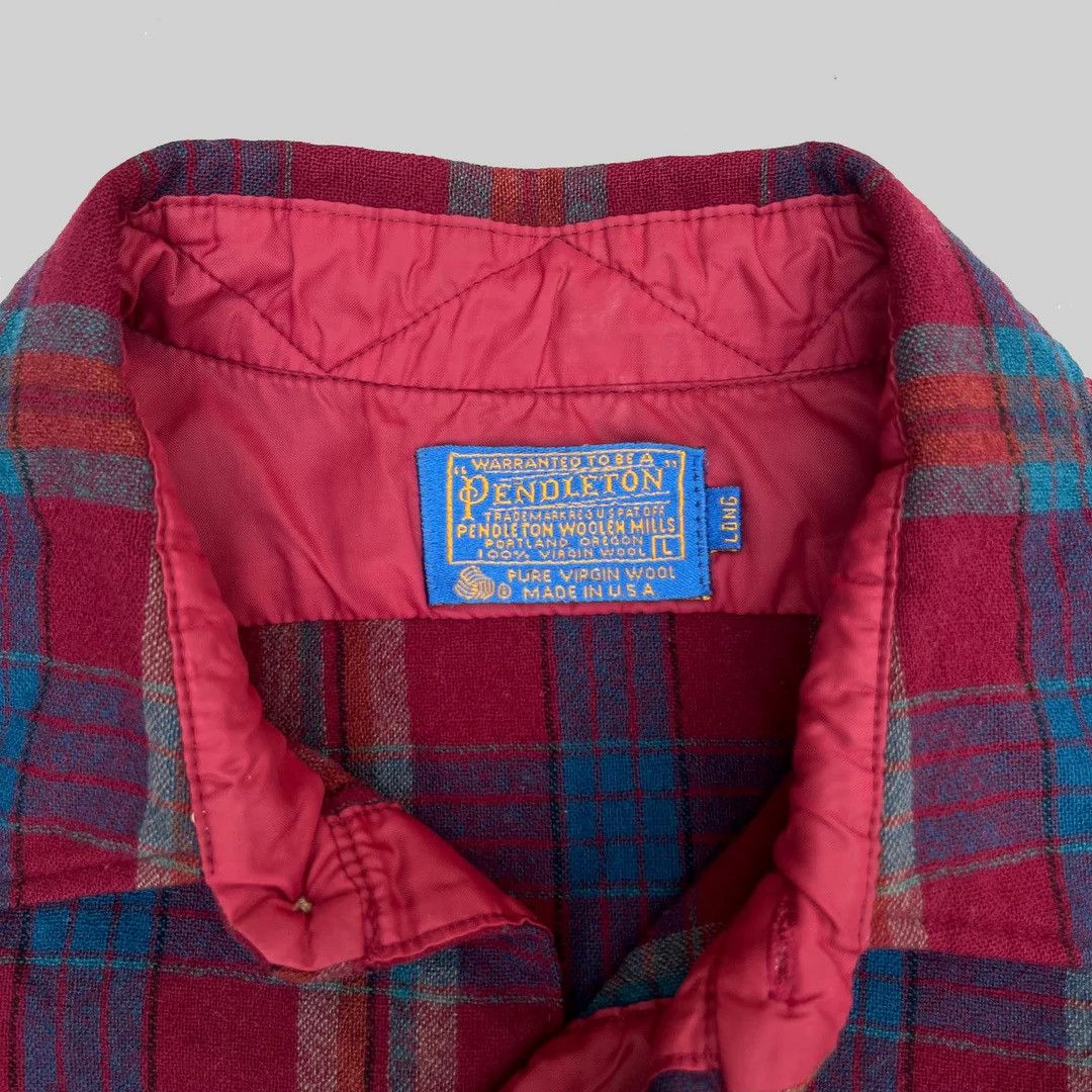 Pendleton × Vintage Pendleton 1980 80s Vintage L/S USA Made Wool Over Shirt Size US L / EU 52-54 / 3 - 3 Thumbnail