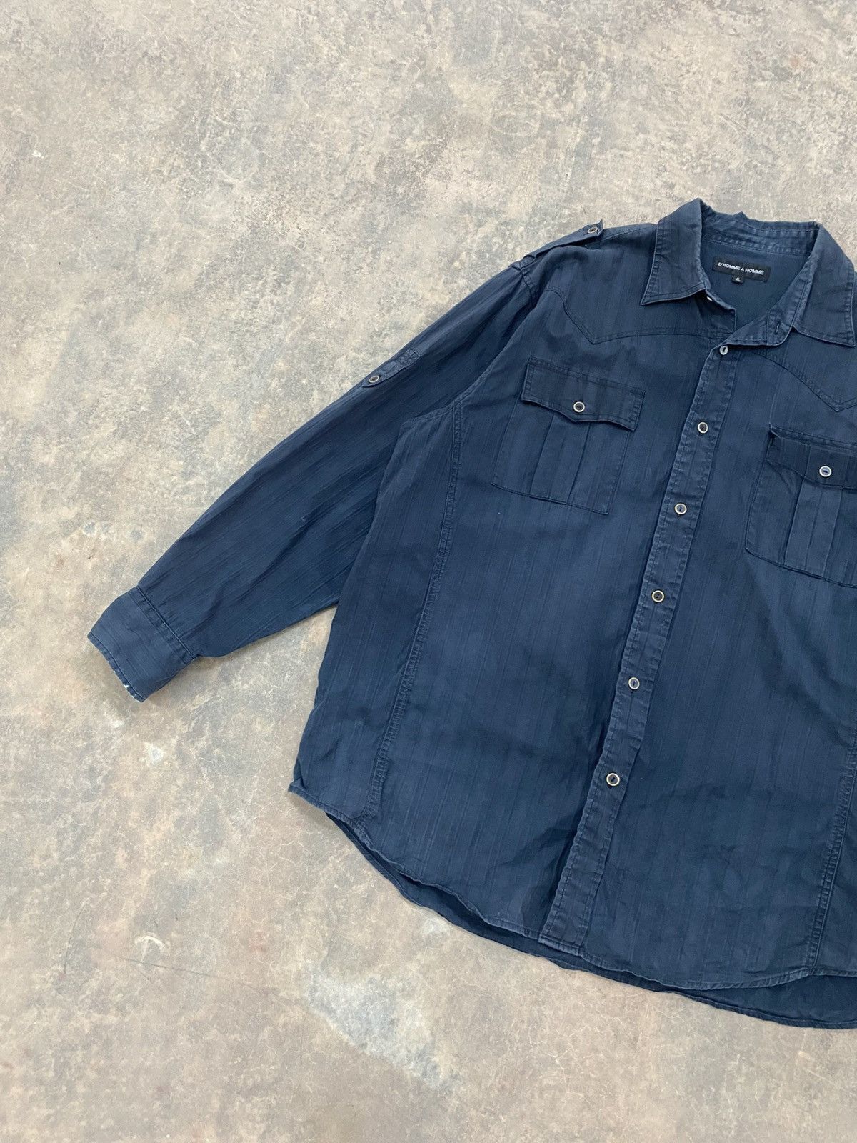 Issey Miyake ISSEY MIYAKE D’HOMME A HOMME MILITARY PUNK GRUNGE LS SHIRT Size US XL / EU 56 / 4 - 3 Thumbnail