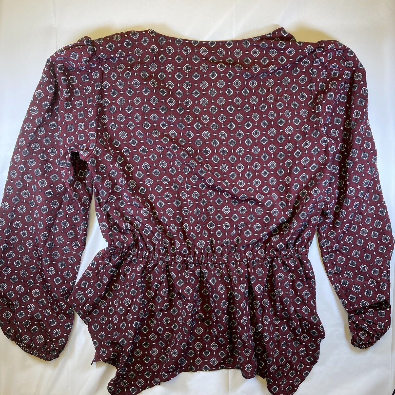 Michael Kors Michael Kors Merlot Wrap Top Printed Foulard Surplice Large Size L / US 10 / IT 46 - 15 Thumbnail