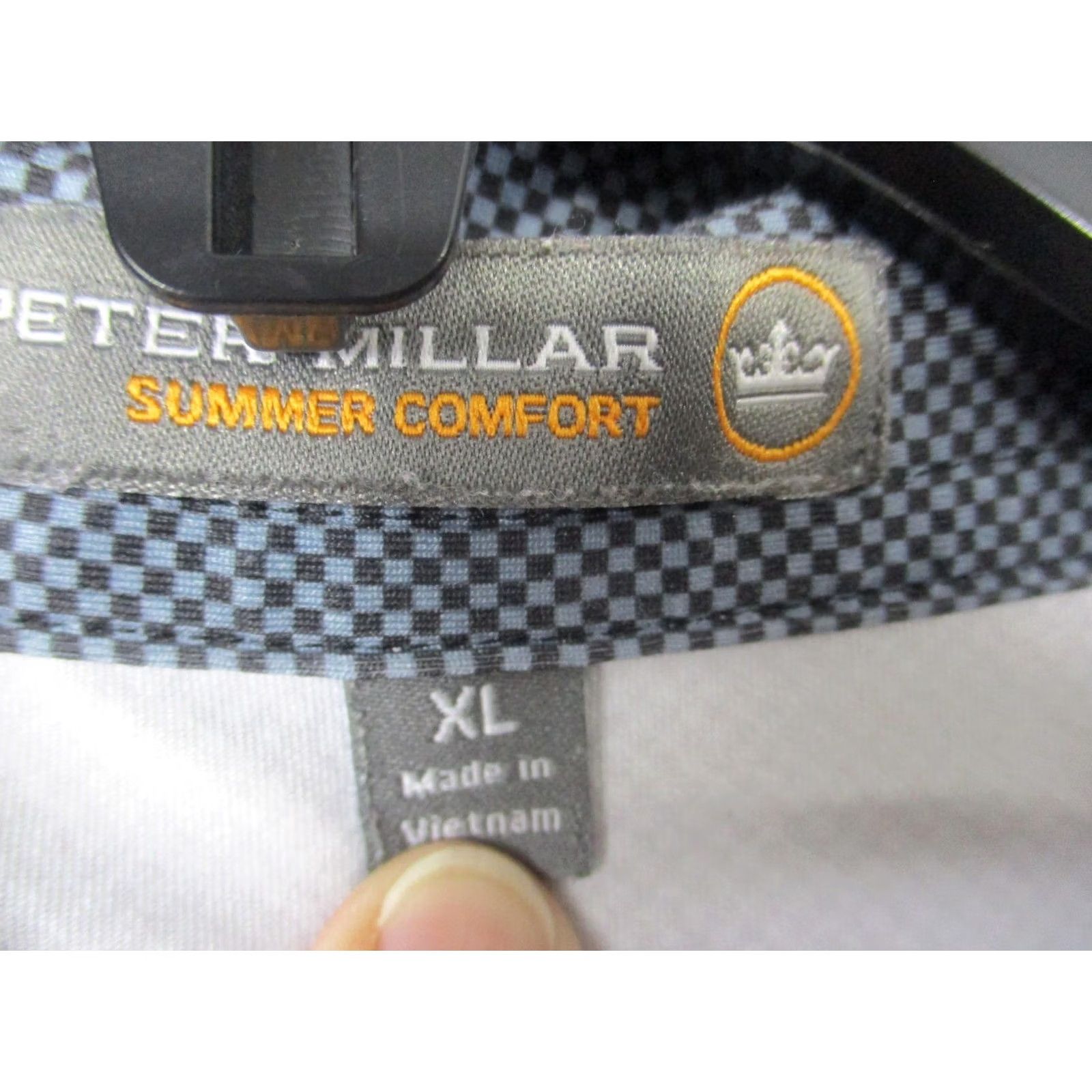 Peter Millar Peter Millar Polo Shirt Mens XL Gray Summer Comfort Golf TPC San Antonio Moisture Wicking Lightweight Stretch Short Sleeve Casual Shirt Size US XL / EU 56 / 4 - 3 Thumbnail