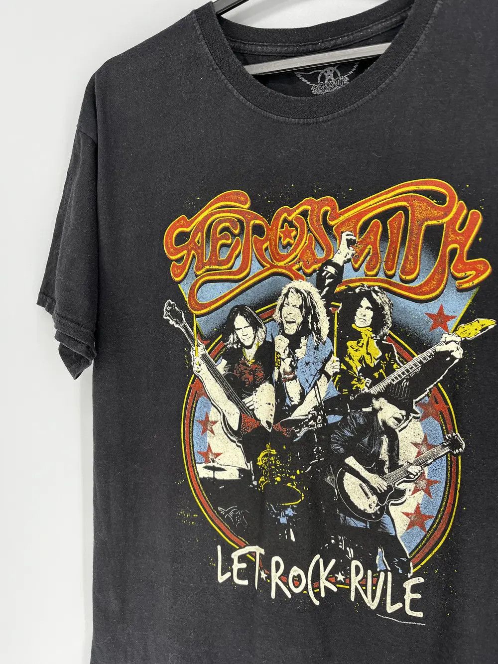 Band Tees Y2K Vintage Aerosmith World Tour T-Shirt Band Rock Streetwea Size US L / EU 52-54 / 3 - 7 Thumbnail