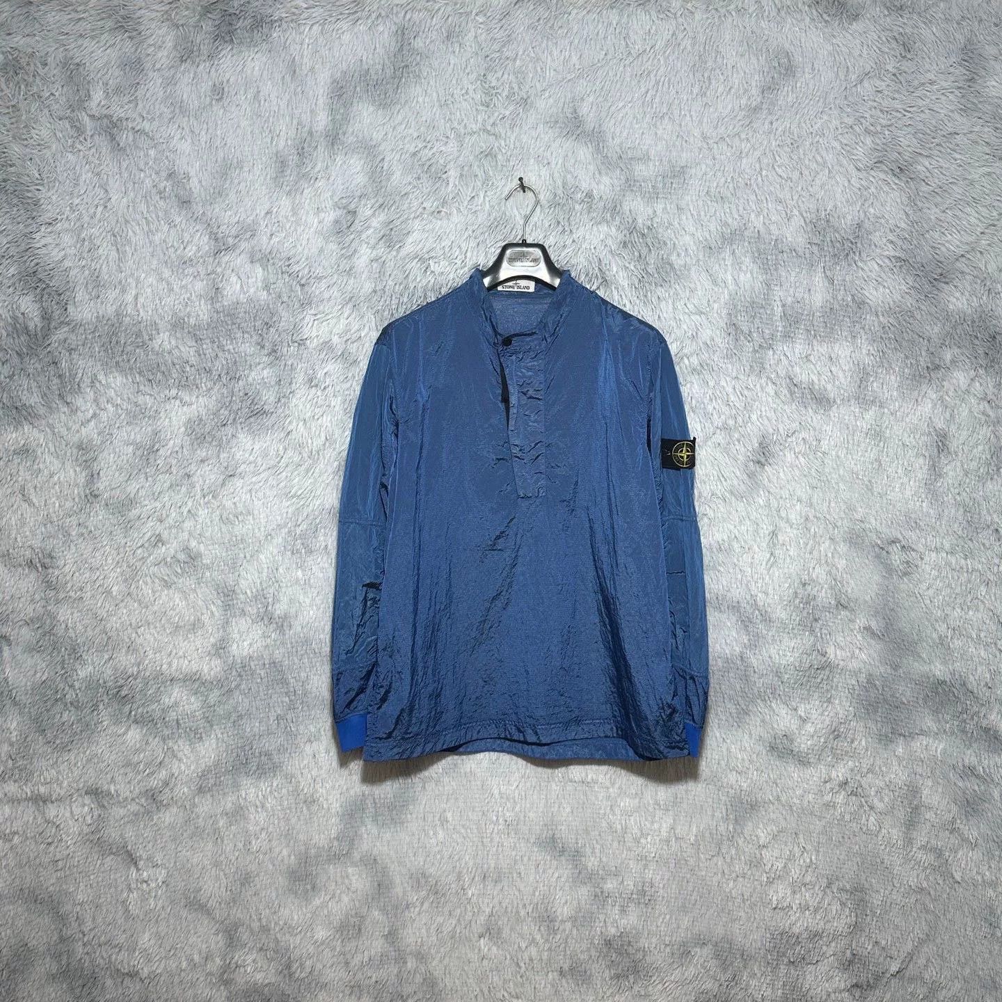 Stone Island blue half-zip jacket by Stone Island Size US XL / EU 56 / 4 - 1 Thumbnail