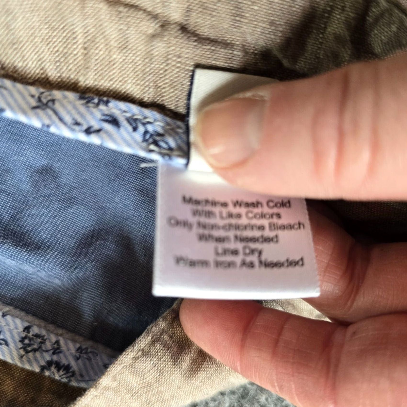 Joseph Abboud Joseph Abboud Shorts Mens Size 40 Beige Linen 8 Inch Beachy Casual Capsule Regular Chino Slash Pocket Front Flat Front Waist 40 In Beach Preppy Mens Size US 40 / EU 56 - 5 Thumbnail