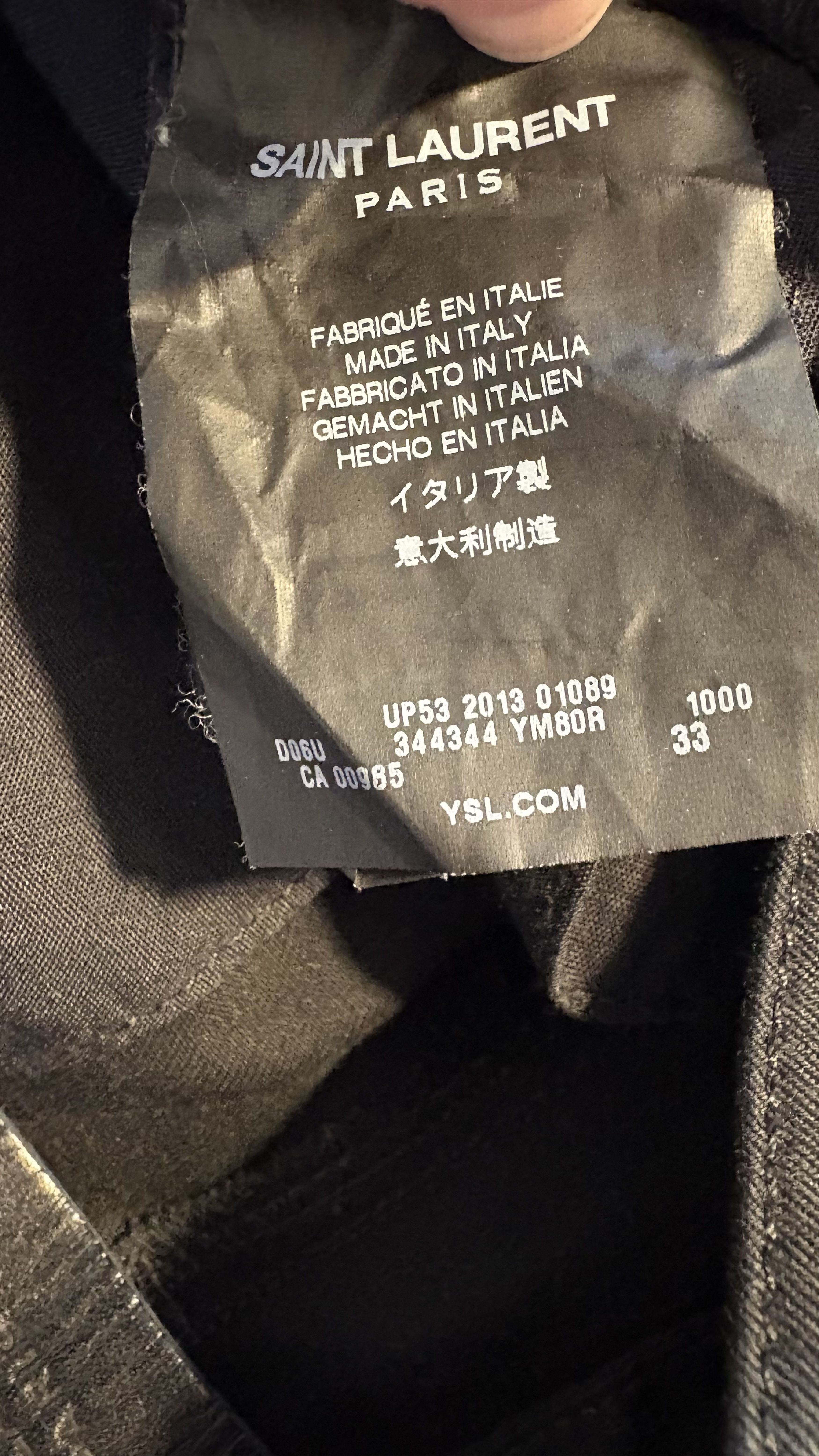 Saint Laurent Paris Saint Laurent by Hedi Slimane pants Size US 33 - 4 Thumbnail