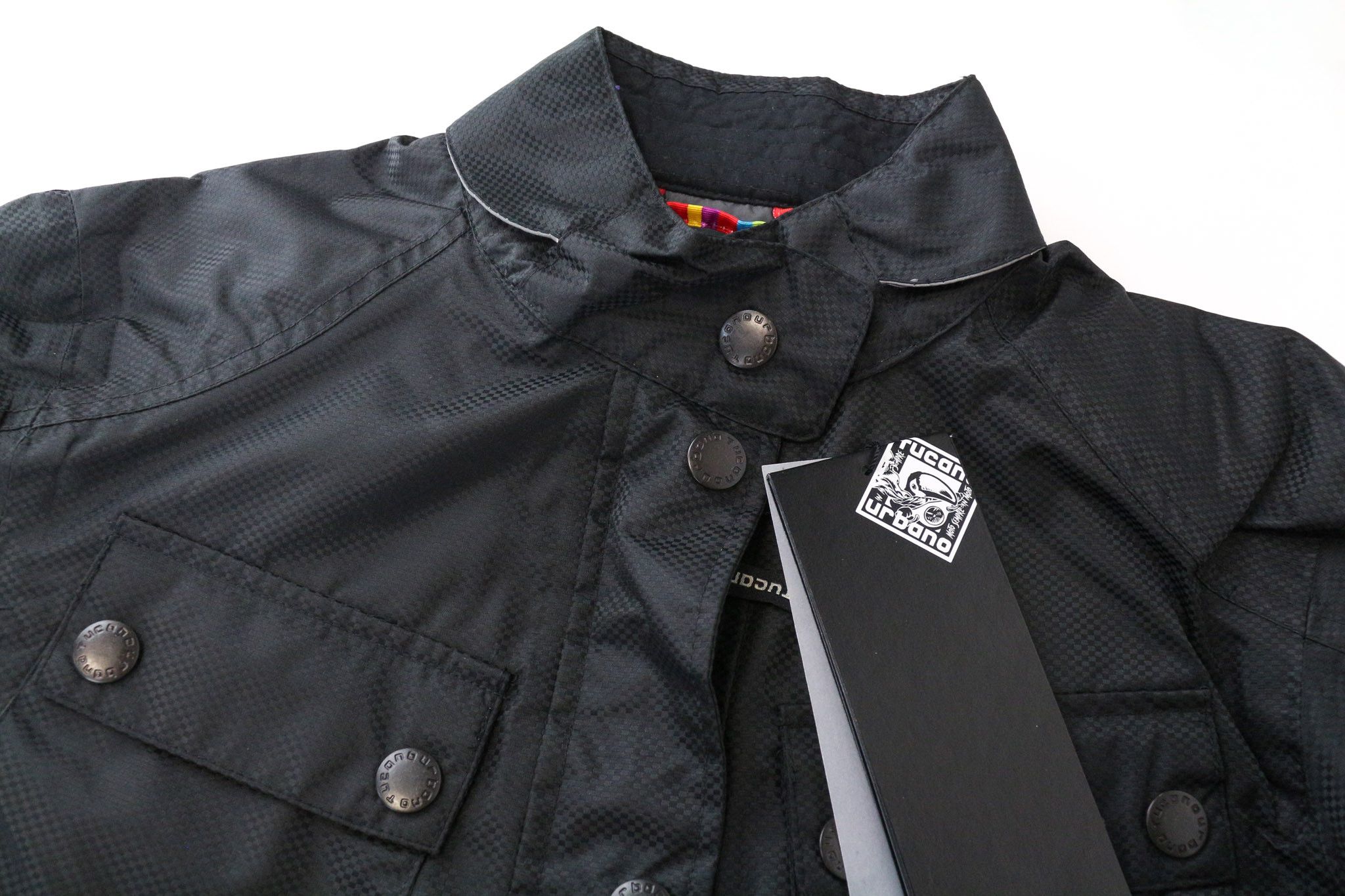 Other TINA L Black Windbreaker Moto Jacket 76222 Size L / US 10 / IT 46 - 3 Thumbnail